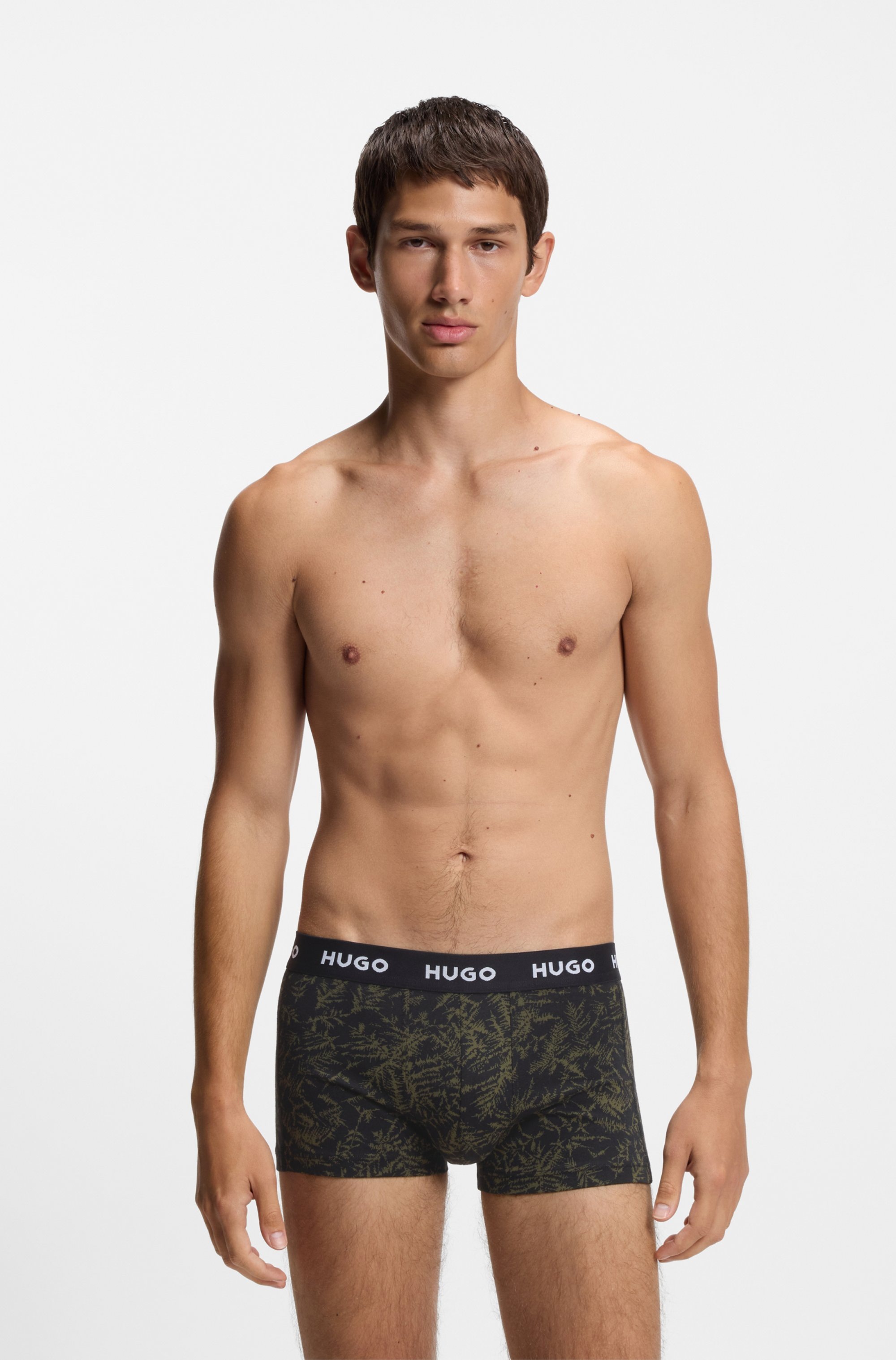 HUGO Underwear Trunk "TRUNK TRIPLET DESIGN", 3 Stk. mit Logobund günstig online kaufen