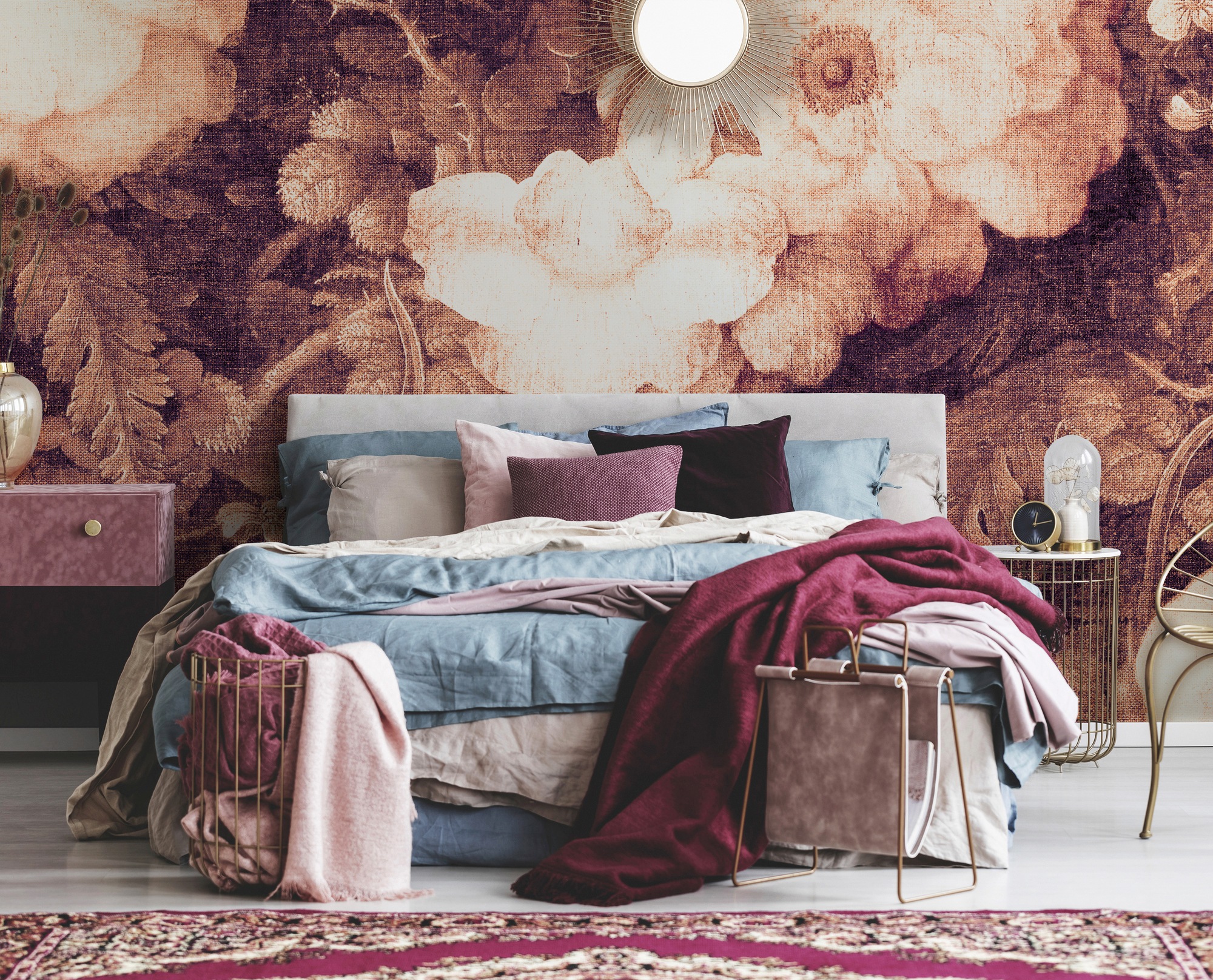 Architects Paper Fototapete »Atelier 47 Art Blossom 2« floral glatt Vlies, Wand, Schräge, Decke