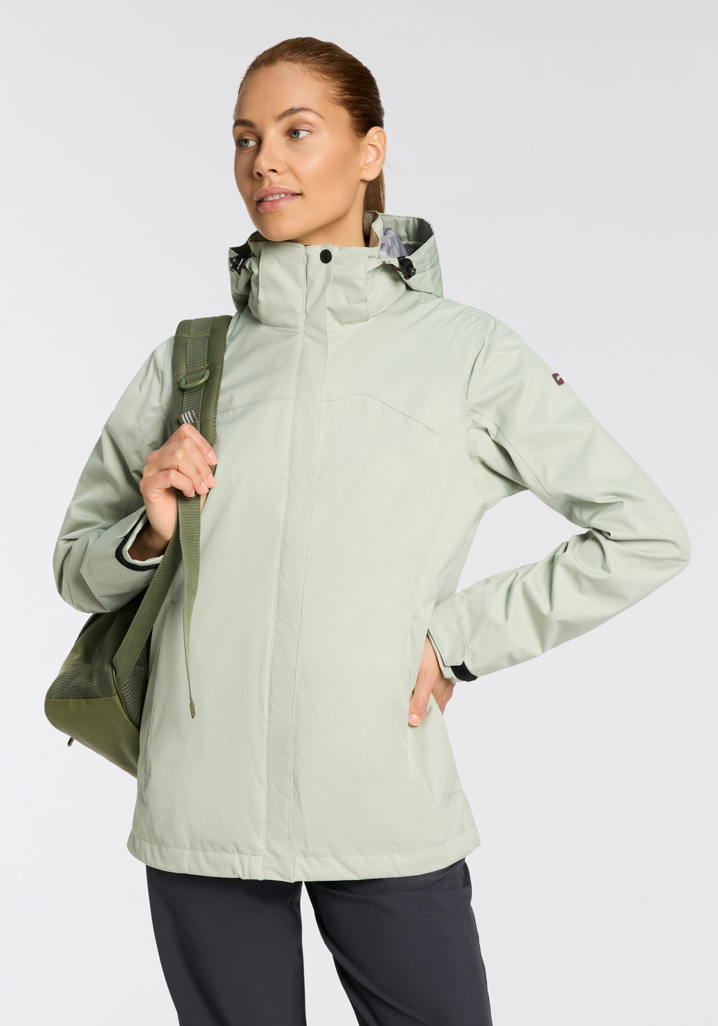 Killtec Funktionsjacke "KOS 133 WMN JCKT" mit Kapuze mit Kapuze, wasserdicht, winddicht, atmungsaktiv, Wassersäule 10000 mm