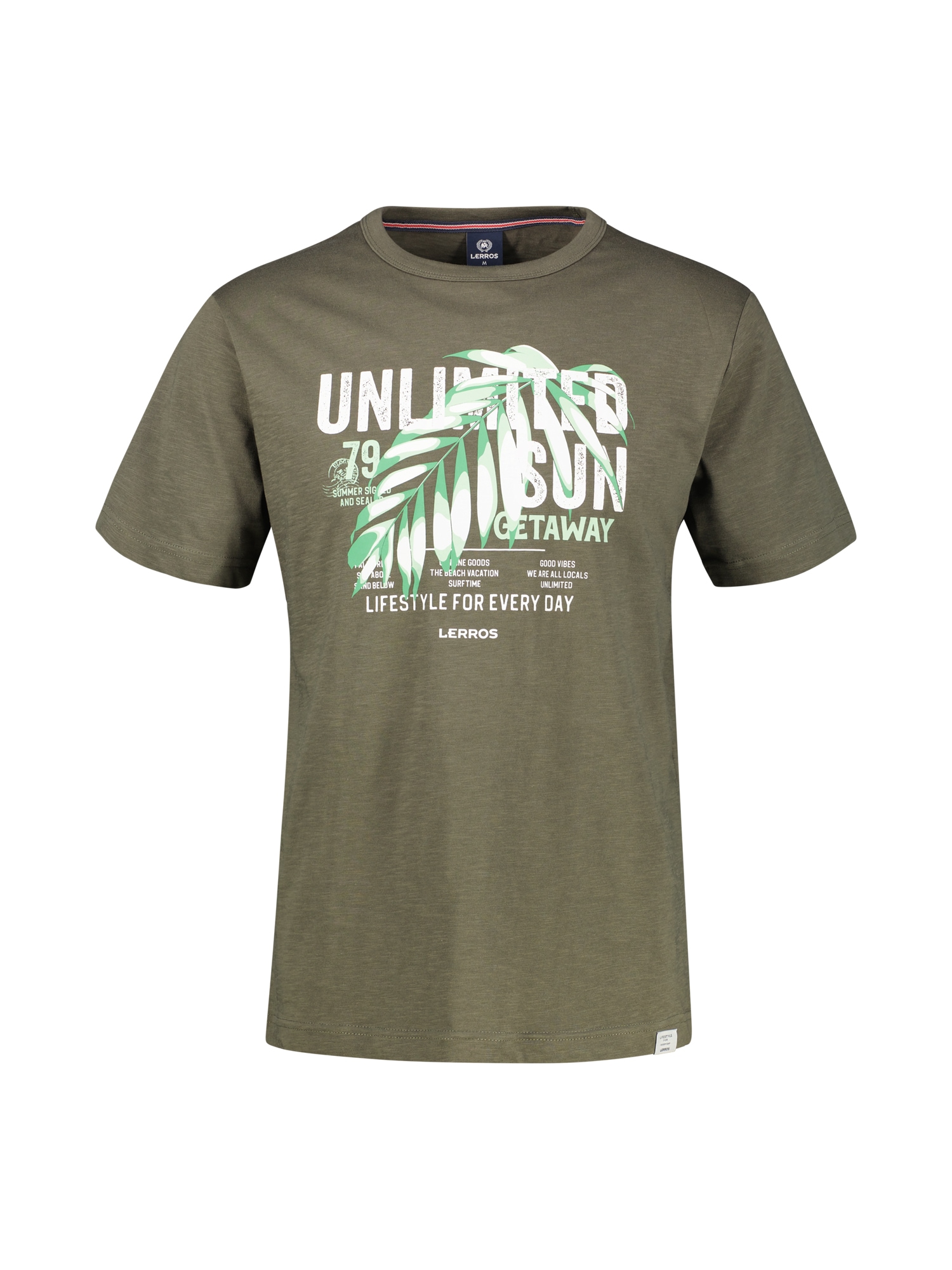 LERROS T-Shirt »LERROS Herren T-Shirt mit Brustprint«
