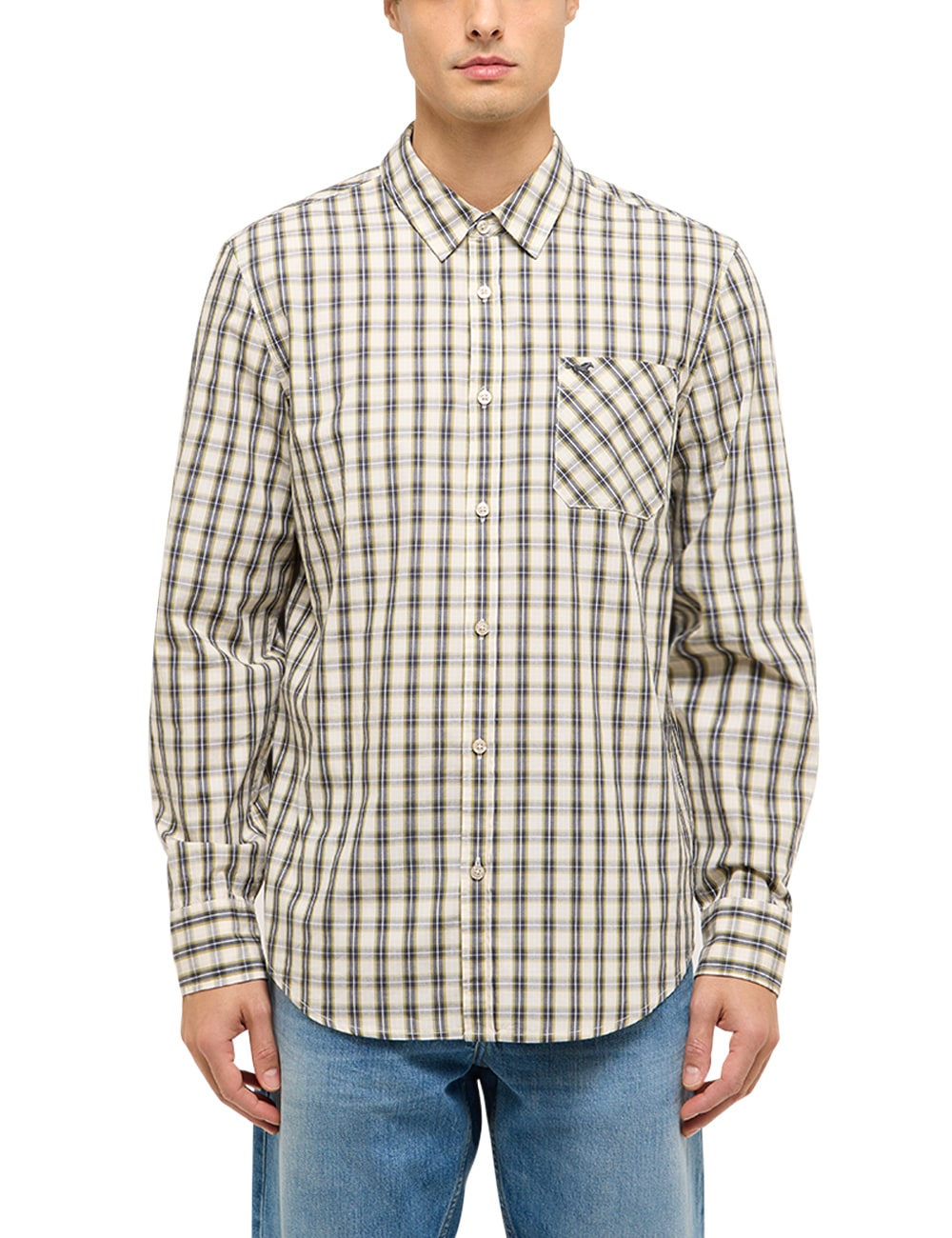 MUSTANG Langarmhemd "Herren Style Chester" günstig online kaufen