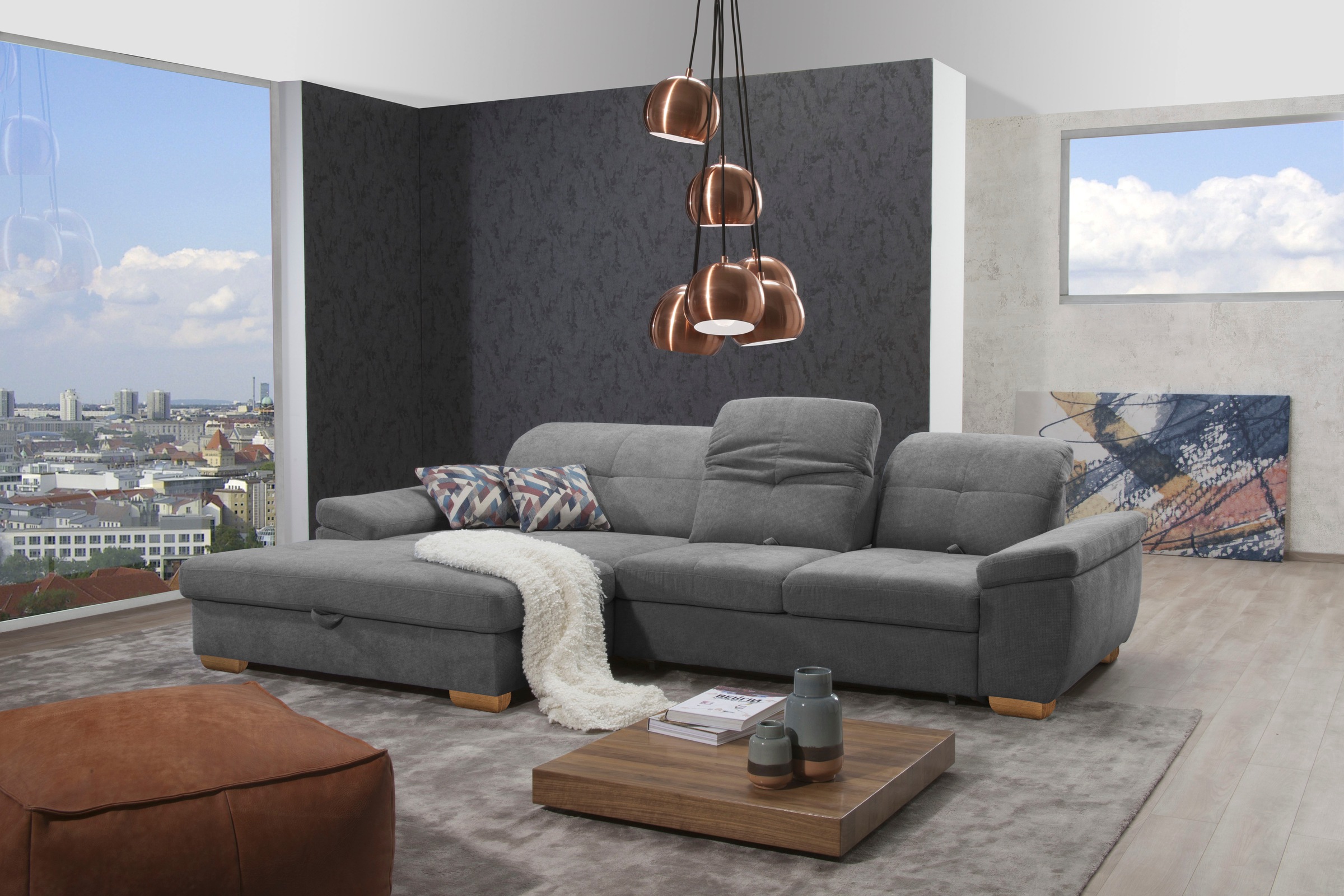 alina Ecksofa "Nadira" wahlweise mit Bettfunktion und Stauraum günstig online kaufen