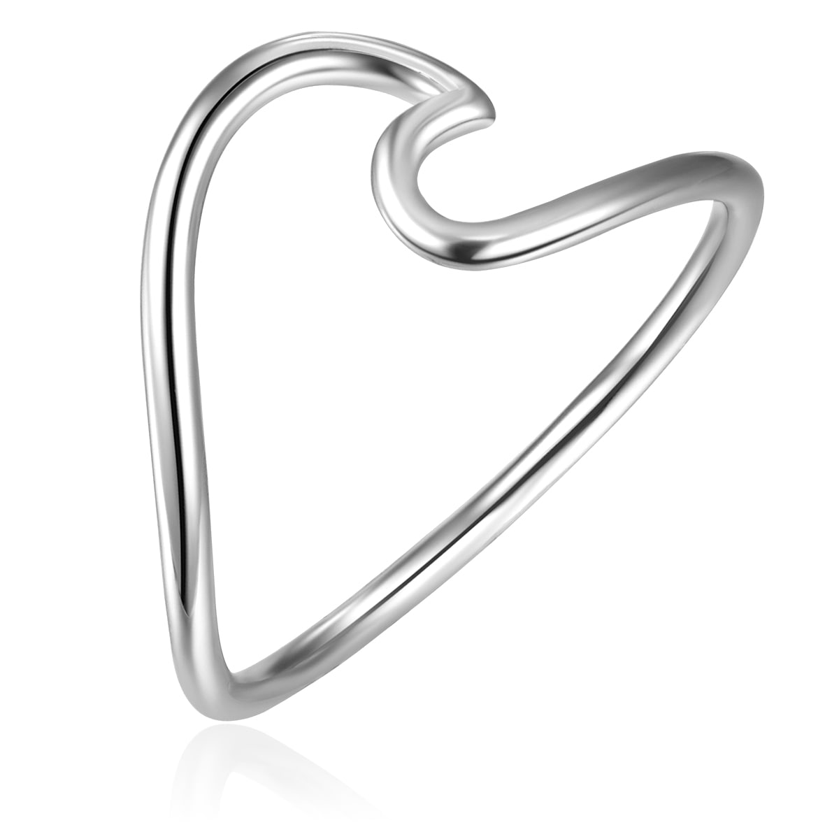 Glanzstücke München Fingerring »GSM137« in Wellen Optik