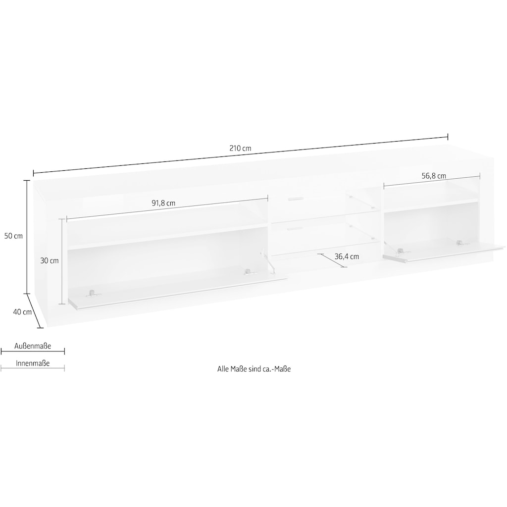 Tecnos Lowboard »Zoe«