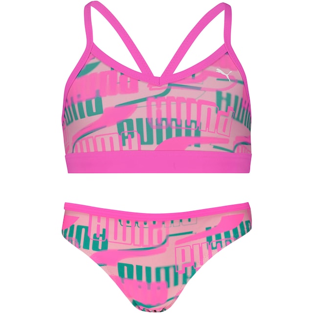 PUMA Bustier-Bikini, (Set), Mädchen-Bikini mit allover Logoprint online  kaufen | BAUR