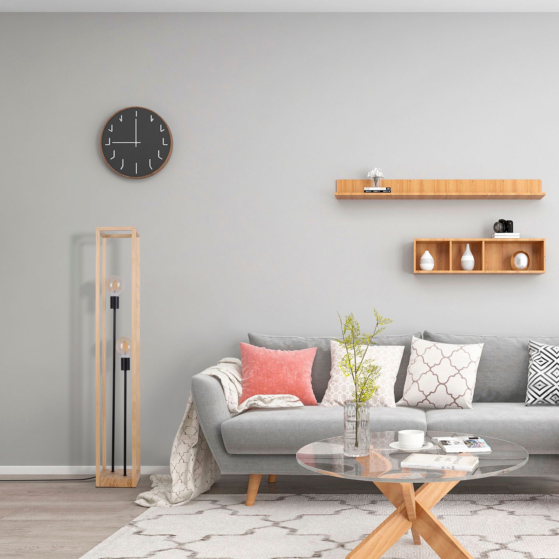 Paco Home Stehlampe »BJÖRN« E27