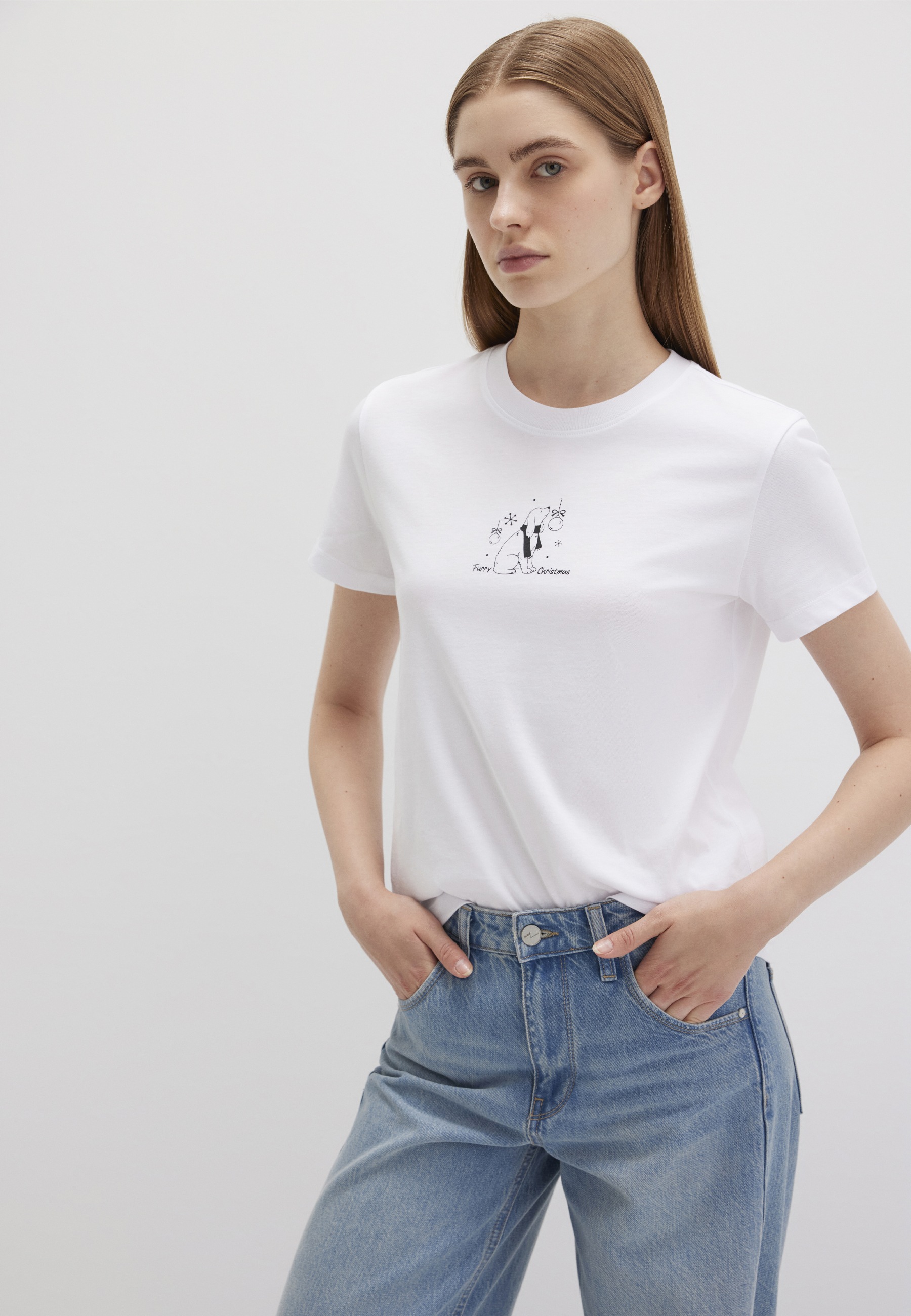 Mavi T-Shirt »DOG PRINTED TSHIRT« T-Shirt mit Print