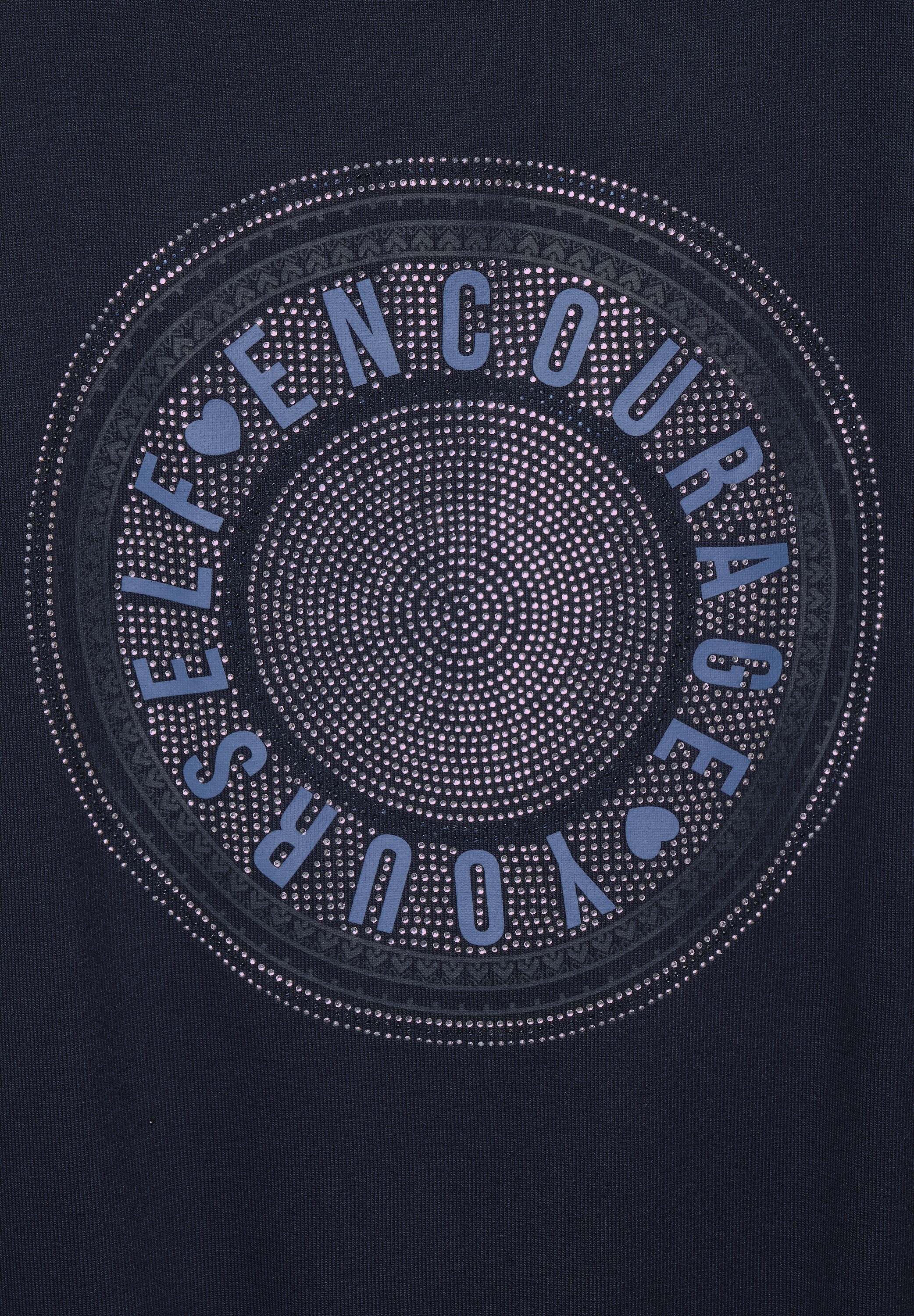 STREET ONE T-Shirt, mit Schriftzug aus Strasssteinen
