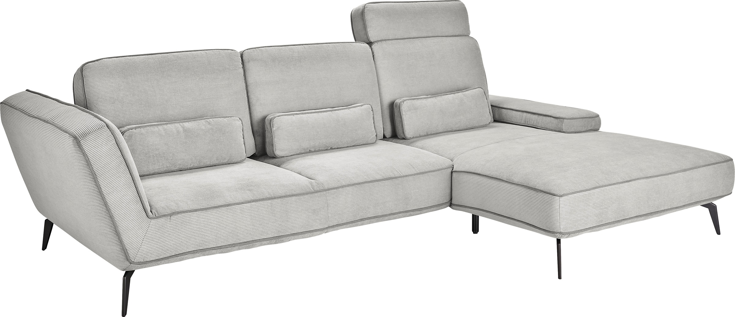 set one by Musterring Ecksofa "SO 4500, Füße schwarz matt, inkl Schwenkrück günstig online kaufen