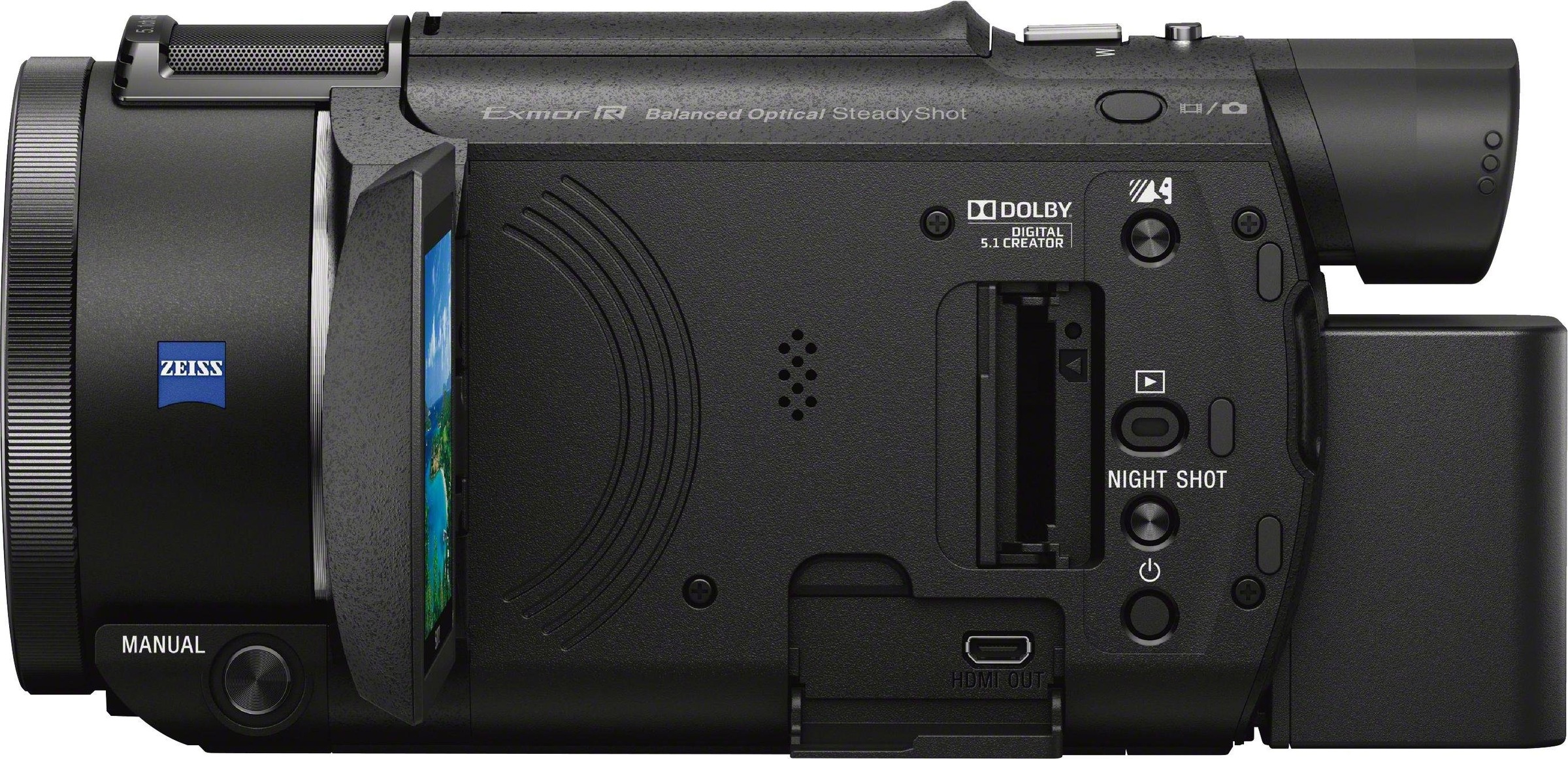 Sony Camcorder »FDRAX53VGPDI.EU«, 4K Ultra HD, NFC-WLAN (Wi-Fi), 20 fachx opt. Zoom, inkl. CG-60 Mikrofon & JOBY GorillaPod