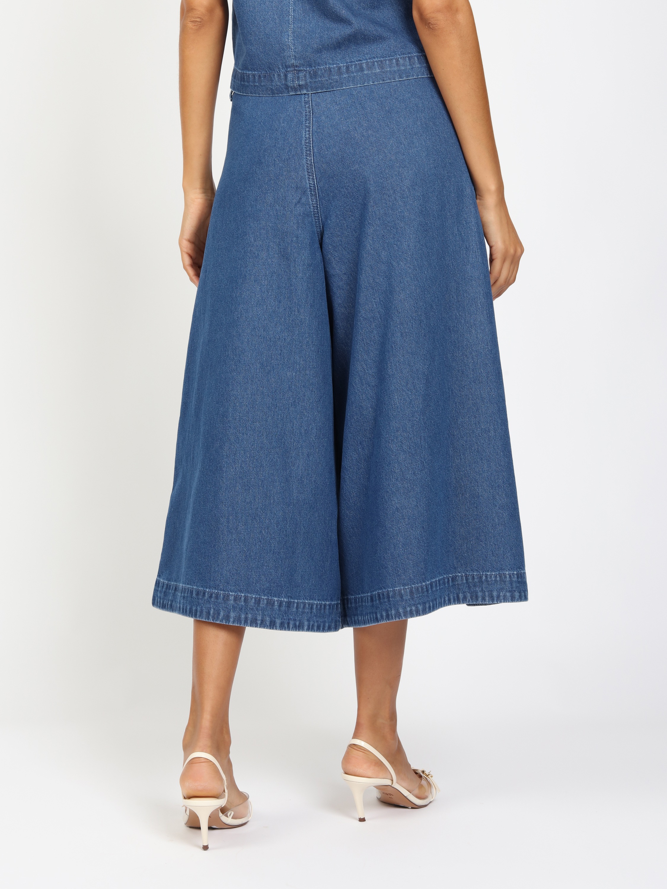 94SCALA GANG Jeans Wide Fit Culotte Denim Blue 27 3