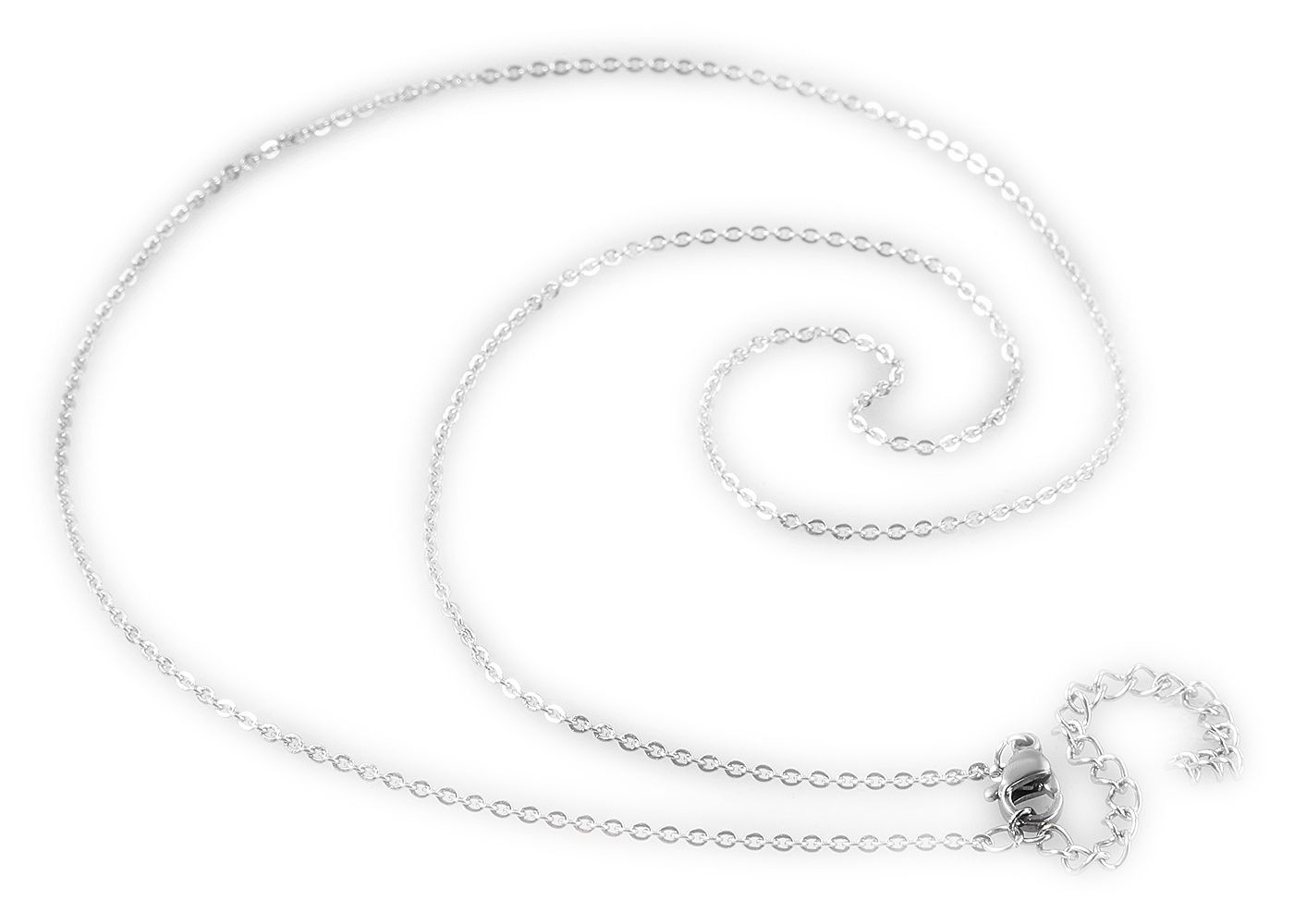 Kette ohne Anhänger ADELIA´S "Unisex Halskette – Ankerkette aus Edelstahl 80 cm", silber, Halsketten, Damen, 80cm, Edelstahl, Perfekt als Geschenk zum Weihnachten