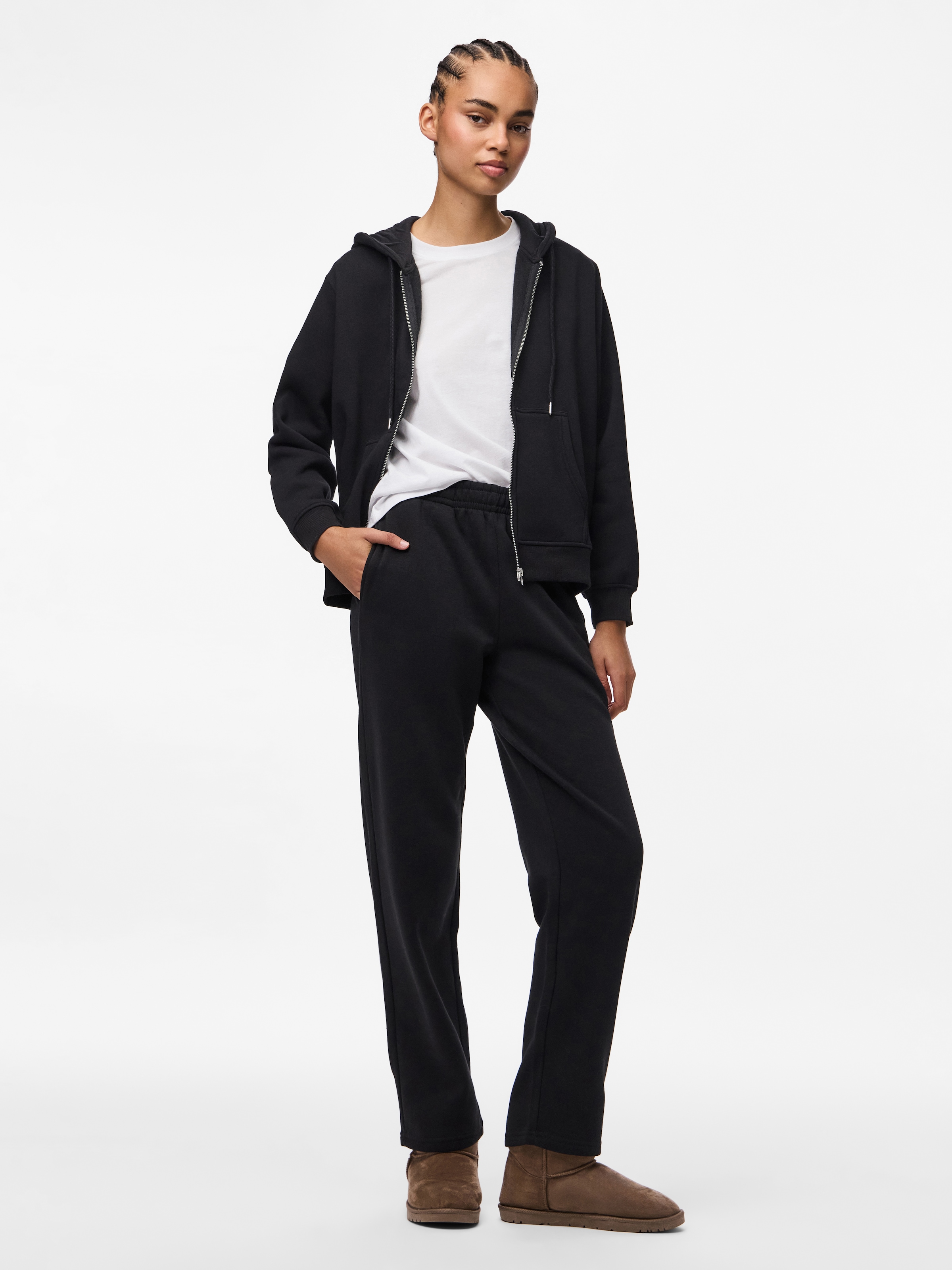 pieces Sweathose »PCCHILLI HW STRAIGHT SWEAT PANTS NOOS BC«  Baumwollmischung, straight fit