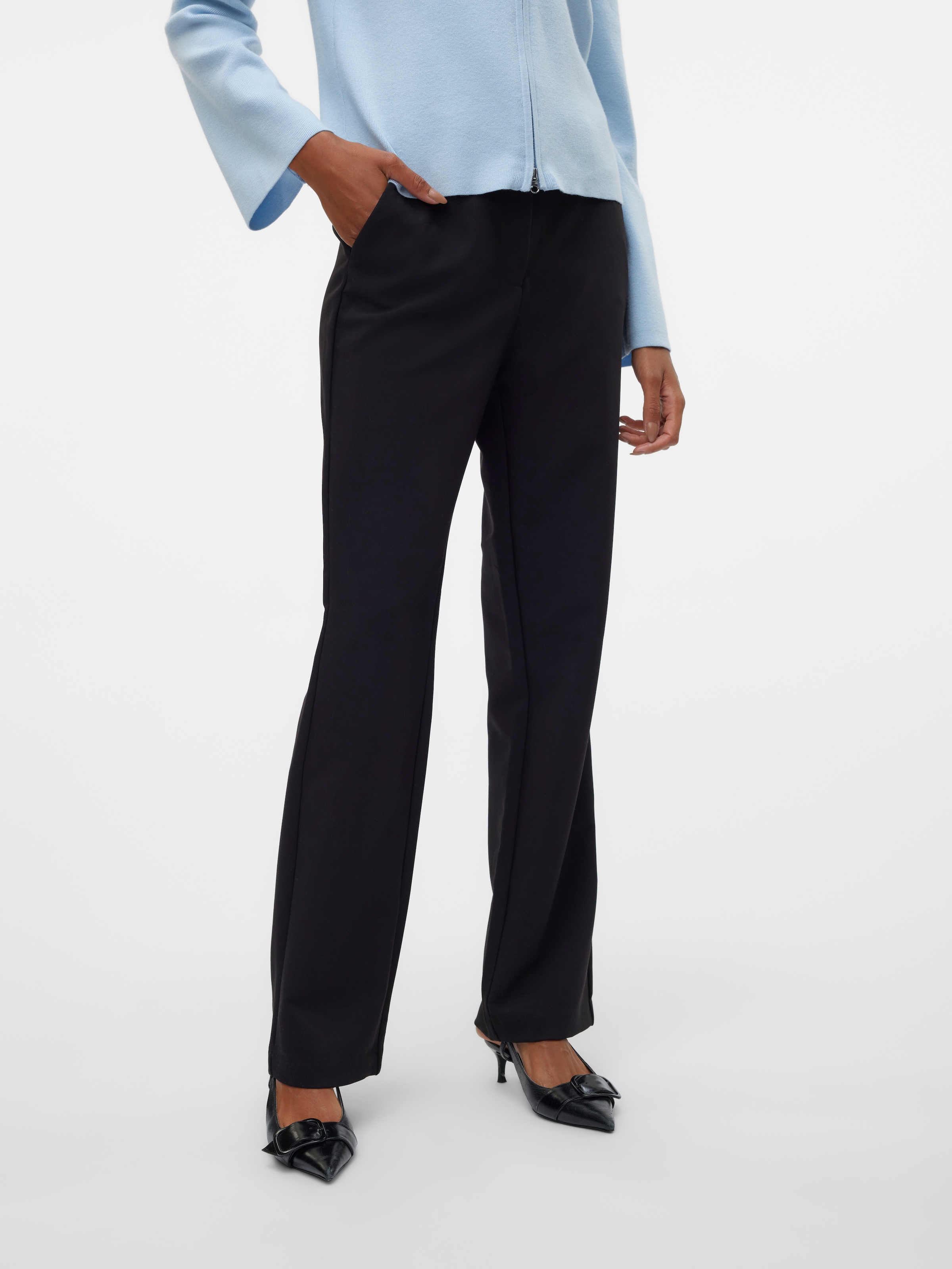 Vero Moda Anzughose "VMCLAIR MW STRAIGHT PANT NOOS"