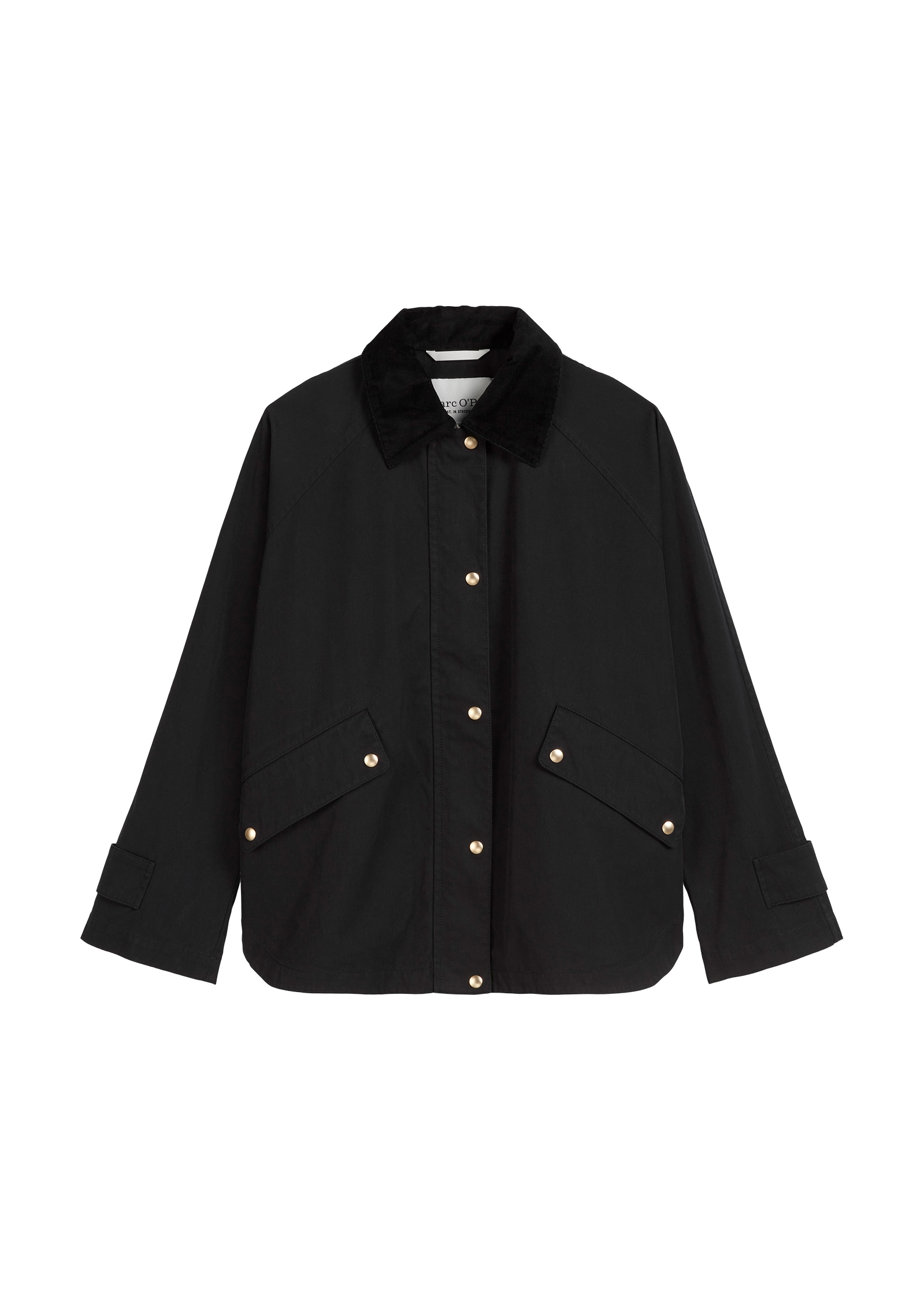 Marc O'Polo Langjacke, im Cape-Stil, Kragen mit Cord, relaxed fit