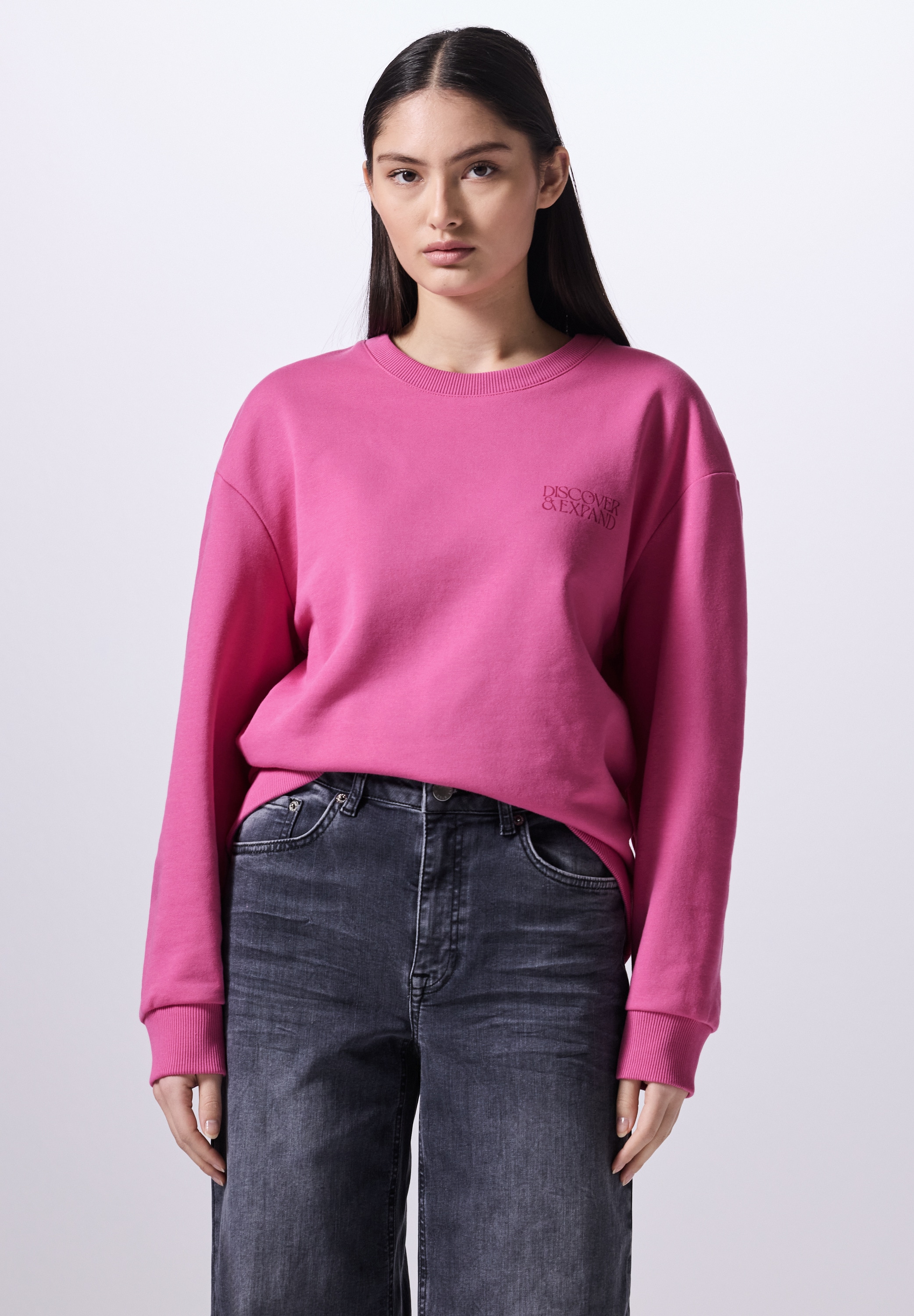 STREET ONE STUDIO Sweatshirt, im soften Baumwoll-Mix günstig online kaufen