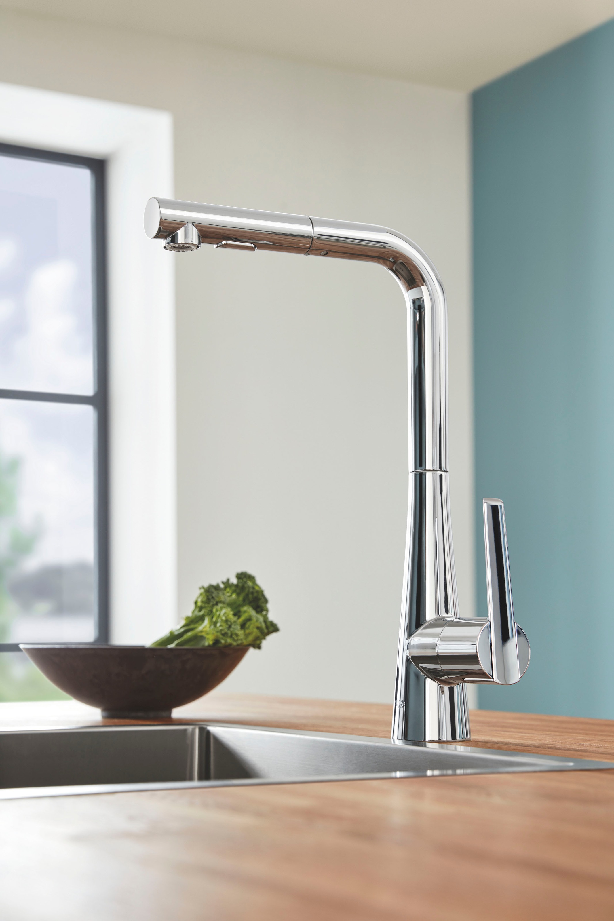 Grohe Edelstahlspüle »K 700«, langlebige Edelstahloberfläche