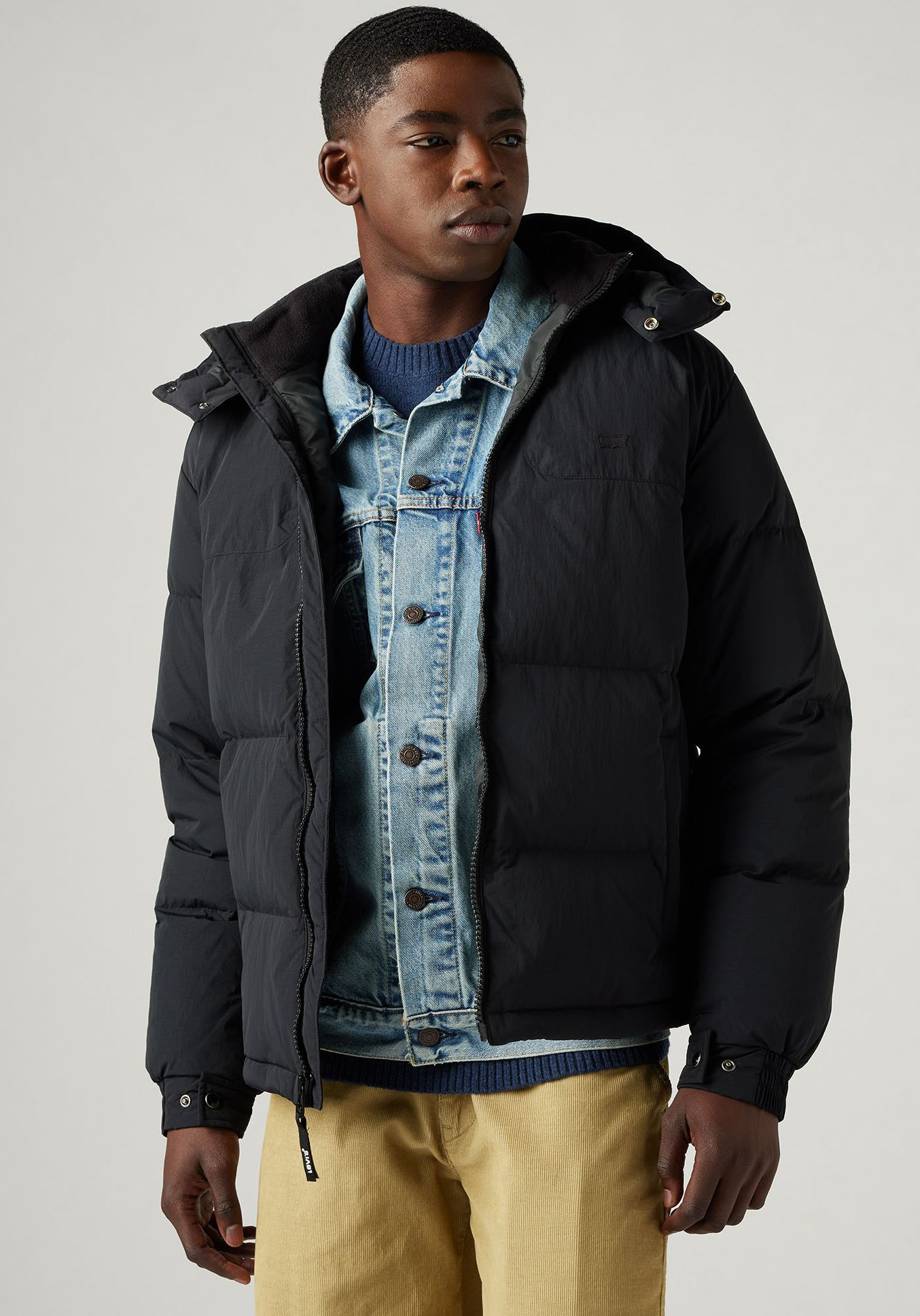 Thumbnail - Levis Steppjacke "ROCKRIDGE SHORT PUFFER" mit Kapuze Winterjacke