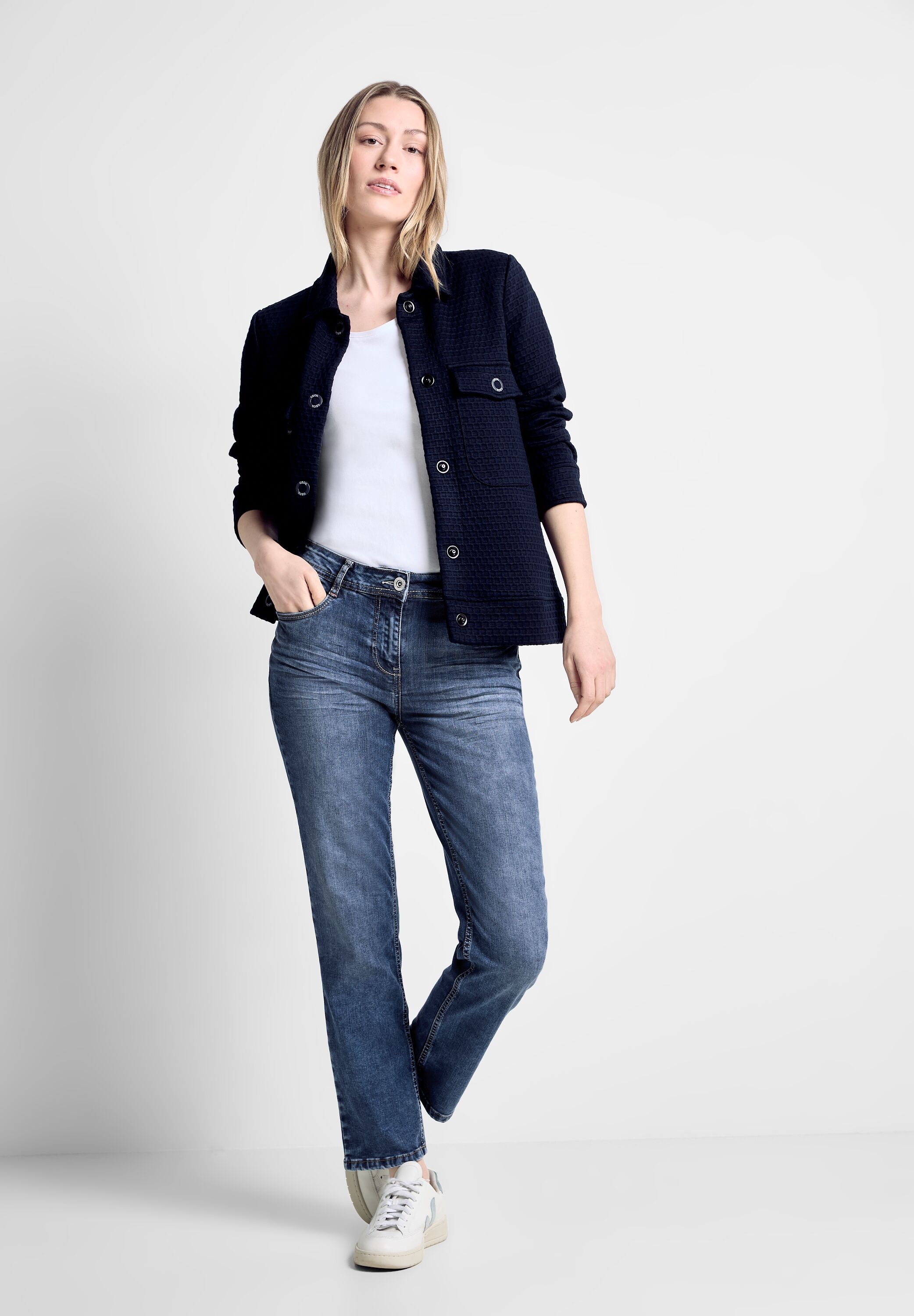 Cecil Slim-fit-Jeans, aus Baumwolle mit Stretchanteil