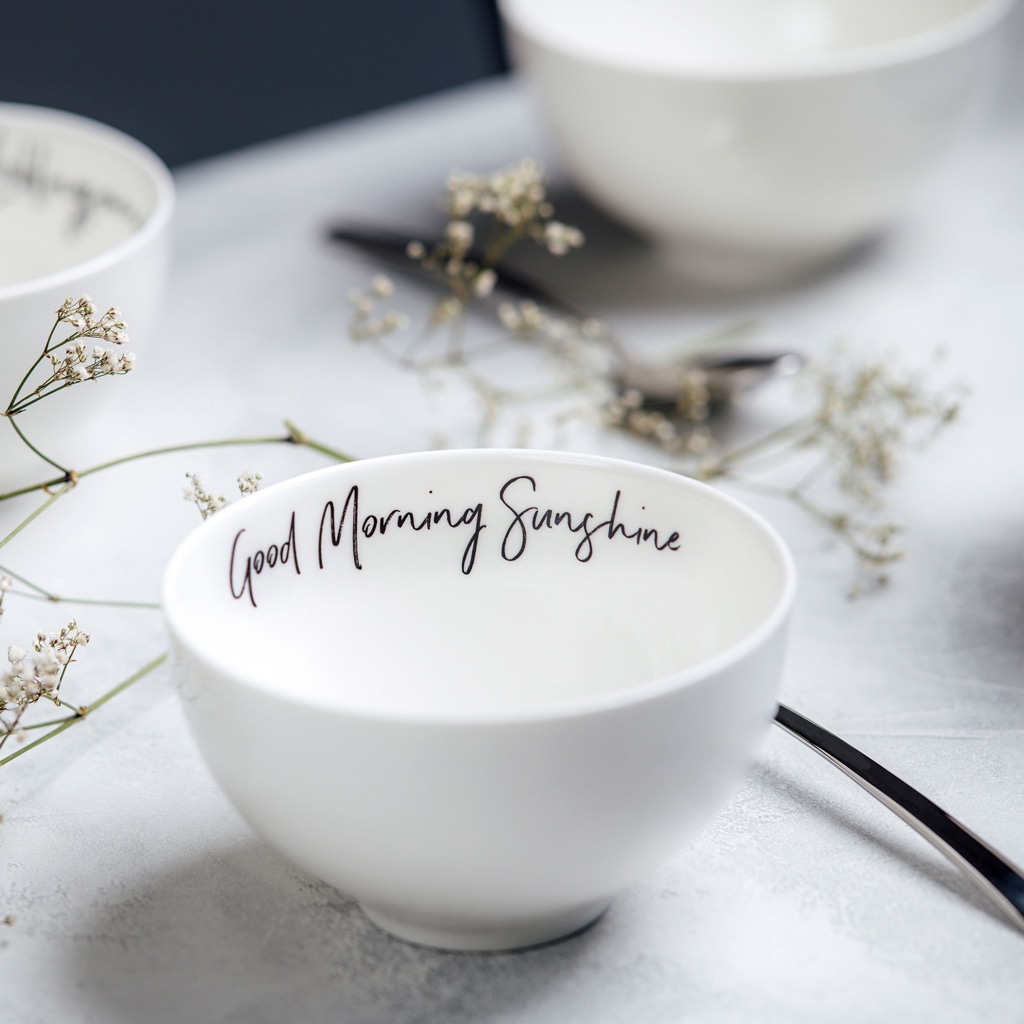 Villeroy & Boch Schale »Bols Good Morning Statement ø 13,8 cm 4er Set weiß«