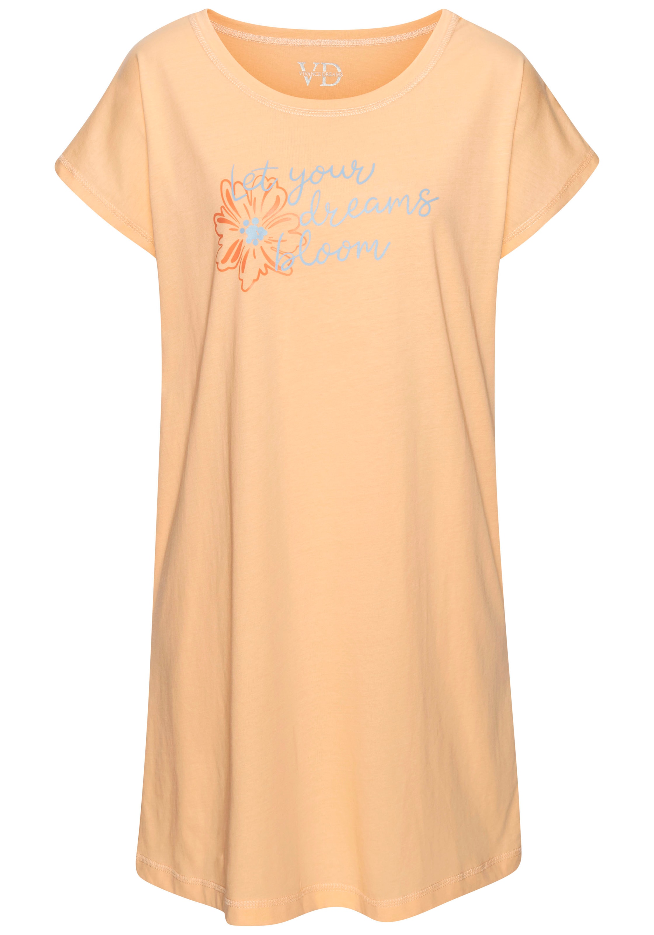 Vivance Dreams Nachthemd, mit schönem Frontprint günstig online kaufen