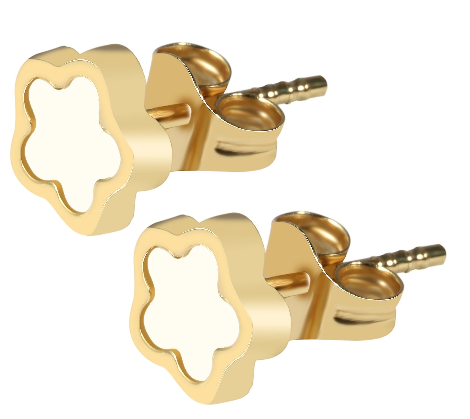 Paar Ohrhänger ADELIA´S "Mädchen Ohrringe – Ohrstecker aus 333 Gold mit Perlmutt", Mädchen, Gr. Mädchen, gold, Ohrringe, Ein Geschenk, das Freude macht