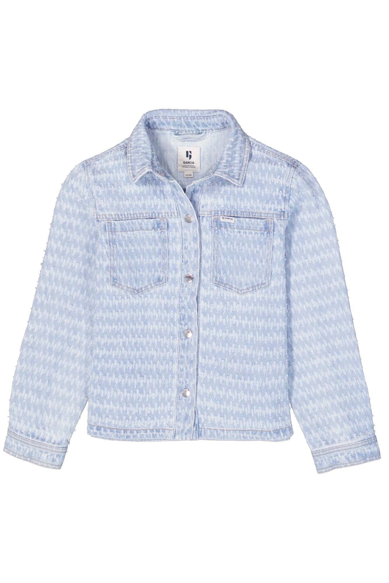 Garcia Jeansjacke, ohne Kapuze, mit Strukturmuster
