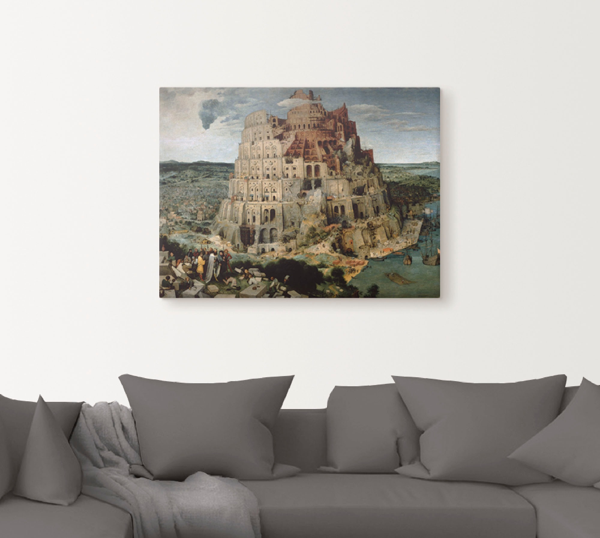 Artland Wandbild »Der Turmbau von Babel. 1563«, Gebäude, (1 St.), als Leinwandbild, Poster in verschied. Größen