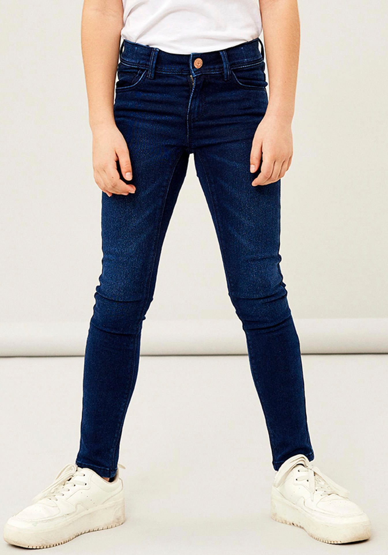 Name It Skinny-fit-Jeans "NKFPOLLY SKINNY JEANS" aus bequemem Stretchdenim
