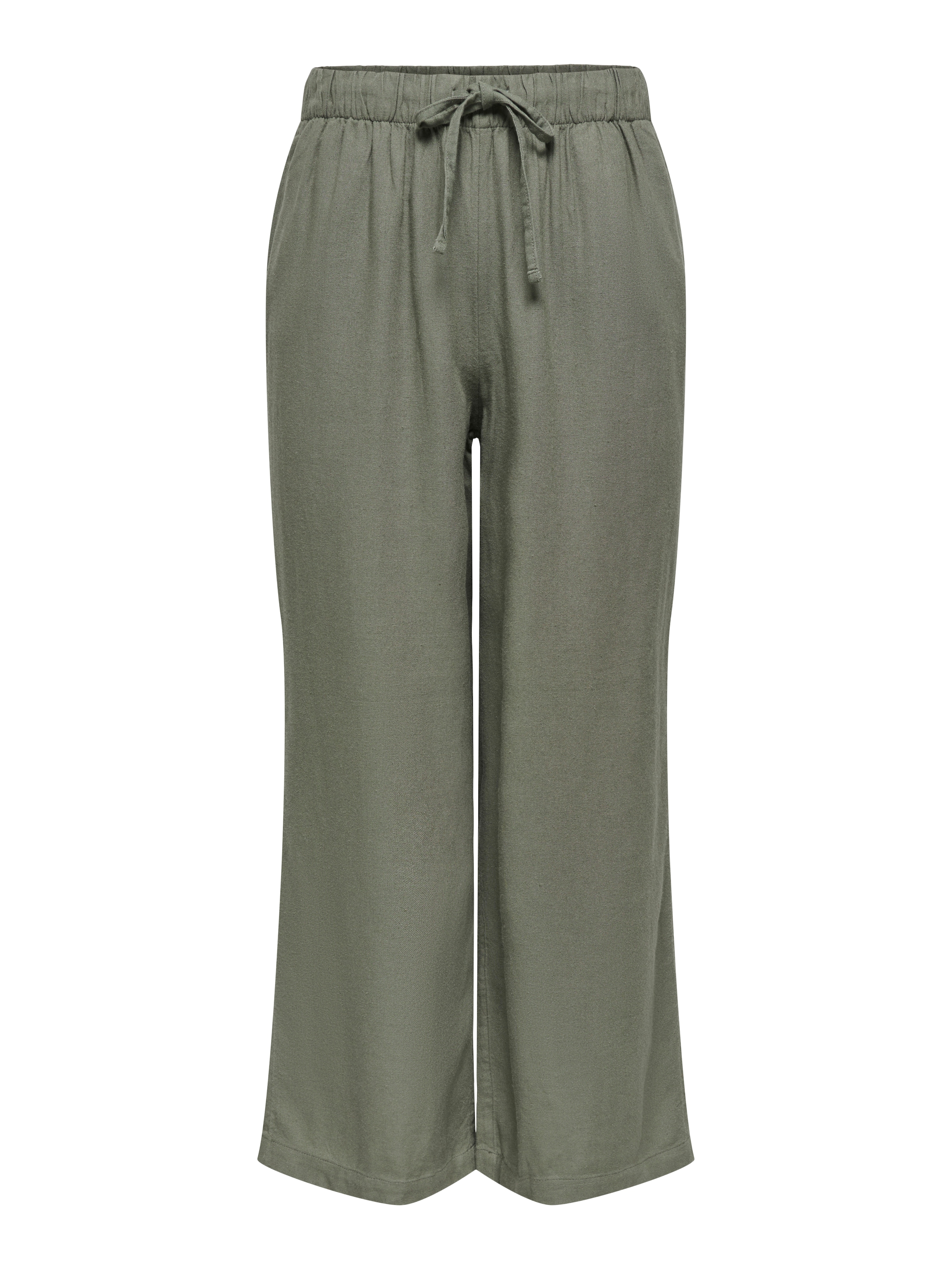 ONLY Culotte »ONLGOA MW LIN BL PULL-UP CULOTTE CC PNT«  mit Leinen