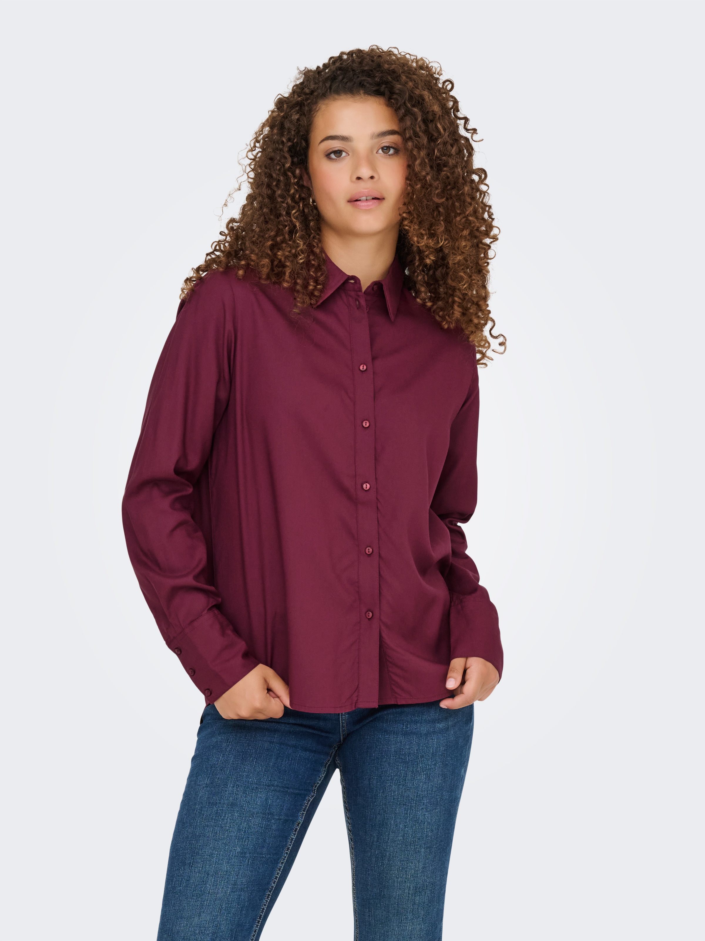 ONLY Hemdbluse "ONLBERIT LIFE L/S SHIRT WVN" günstig online kaufen