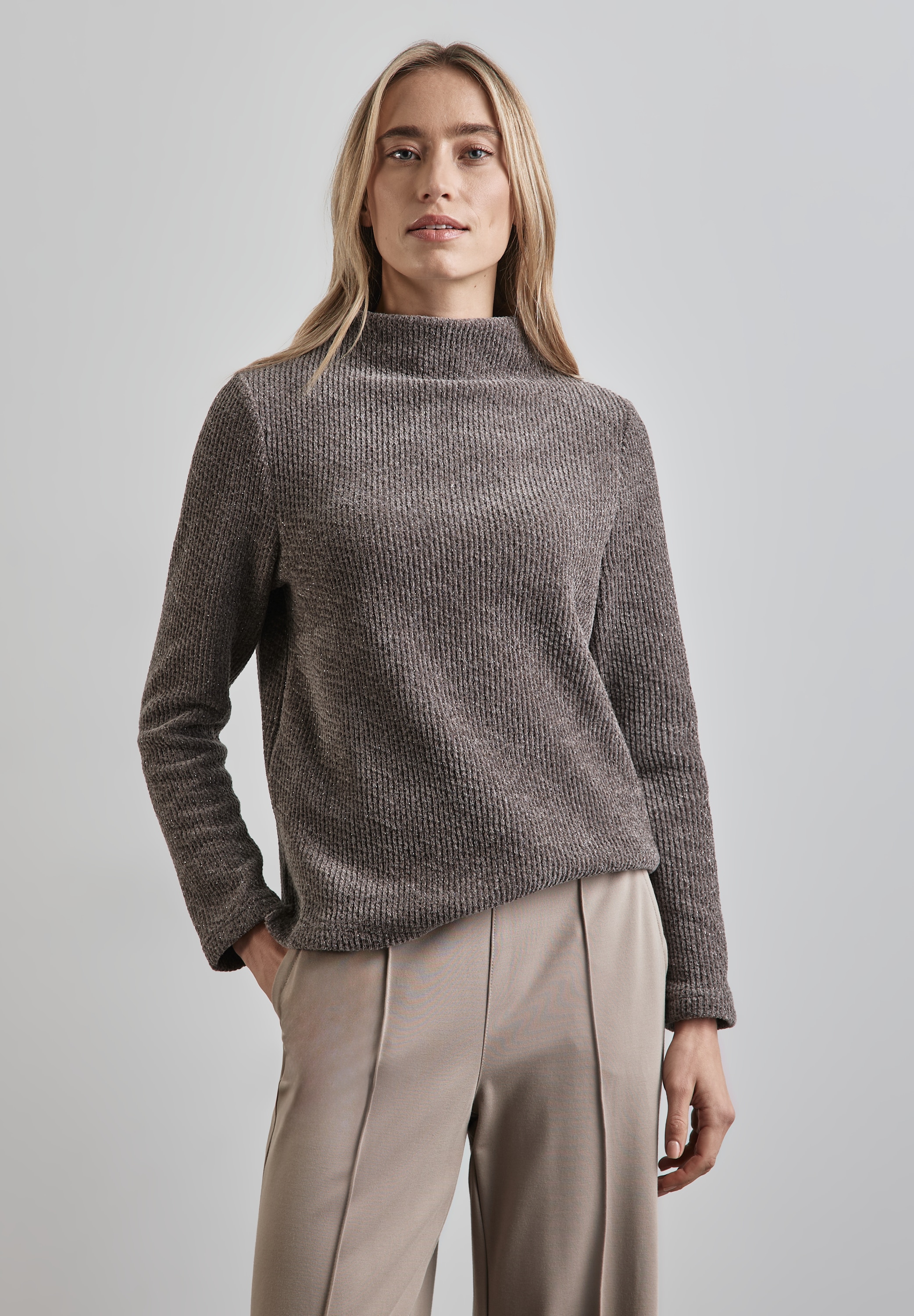 Langarmshirt, mit Turtleneck