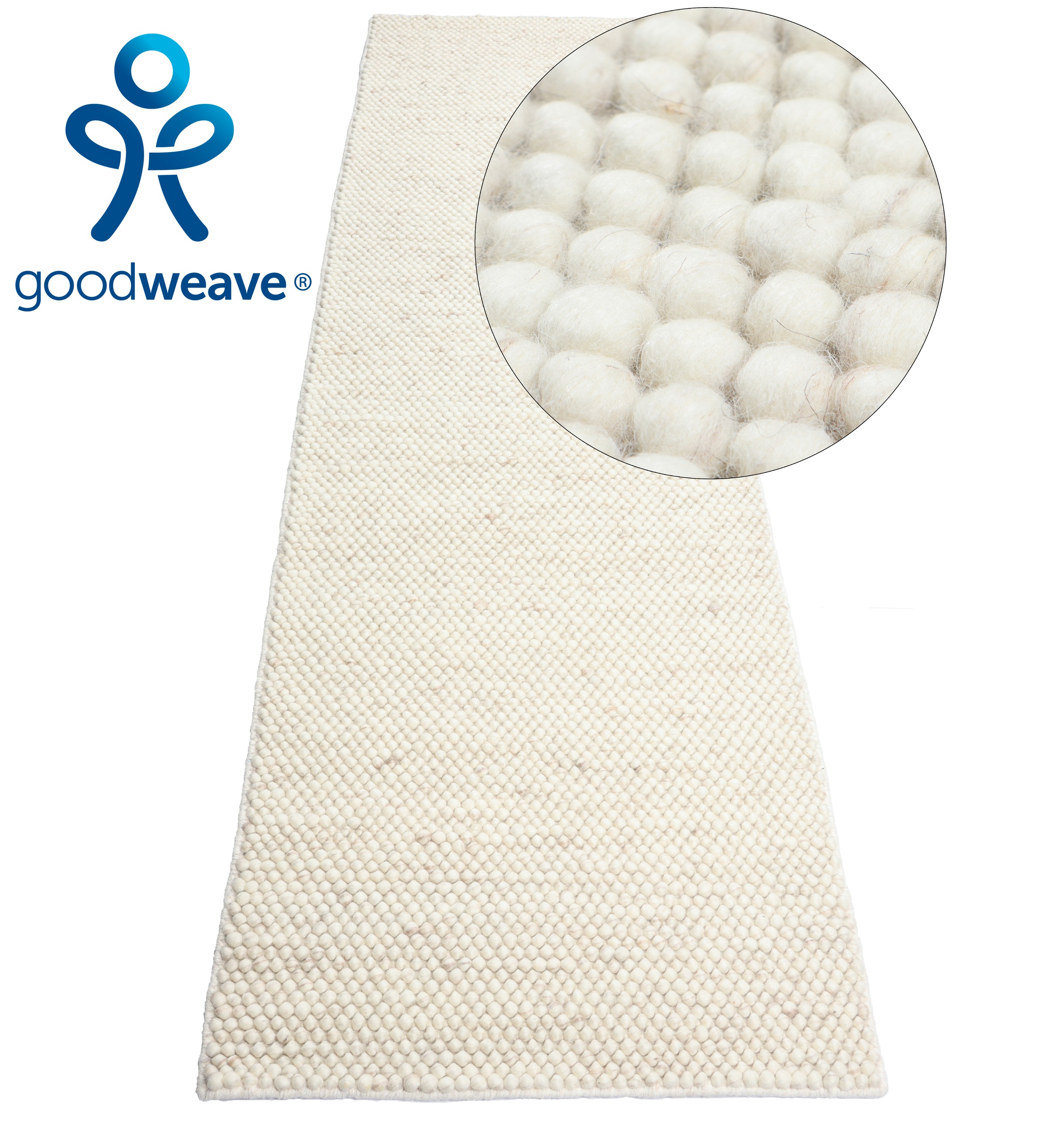 my home Läufer "Wolly, handgewebt, Handweb Teppich" rechteckig 14 mm Höhe W günstig online kaufen