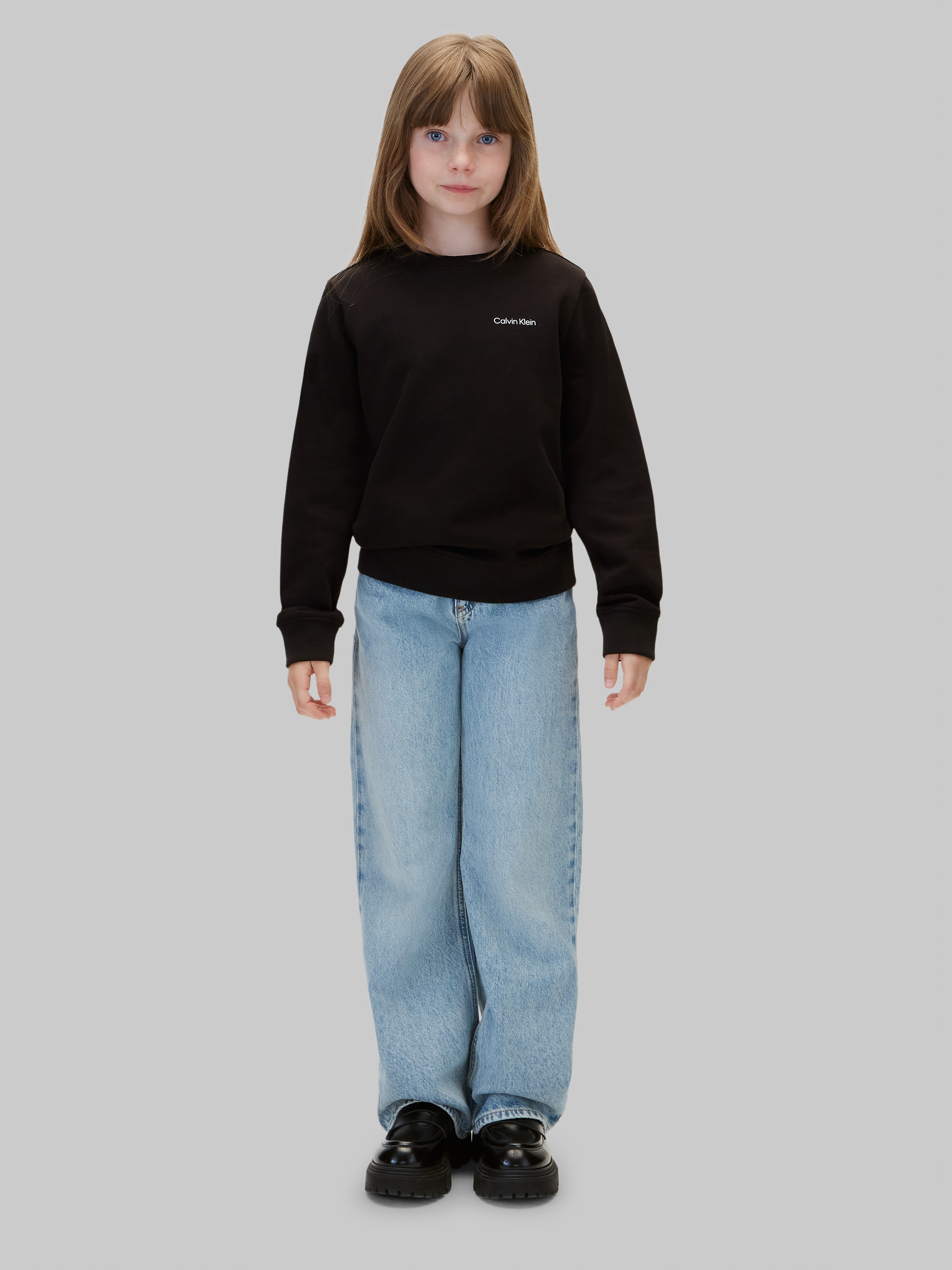 Calvin Klein Jeans Sweatshirt »SMALL CHEST INST. LOGO REG CN«, Regular fit , Logoschriftzug
