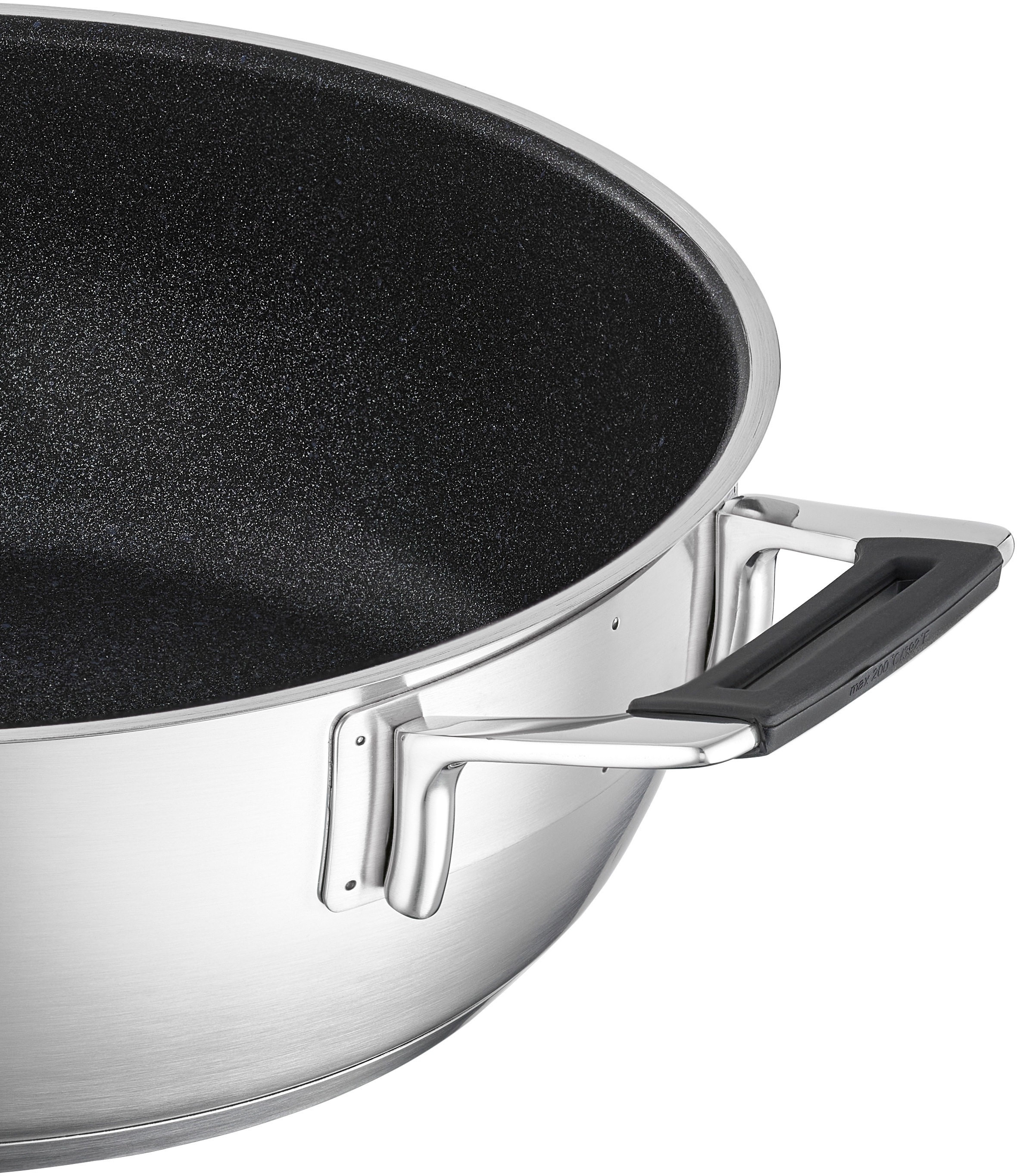 RÖSLE Servierpfanne "SILENCE PRO" Edelstahl 18/10 1 Stk. tlg. mit Premium-Antihaftversiegelung ProResist, Induktion