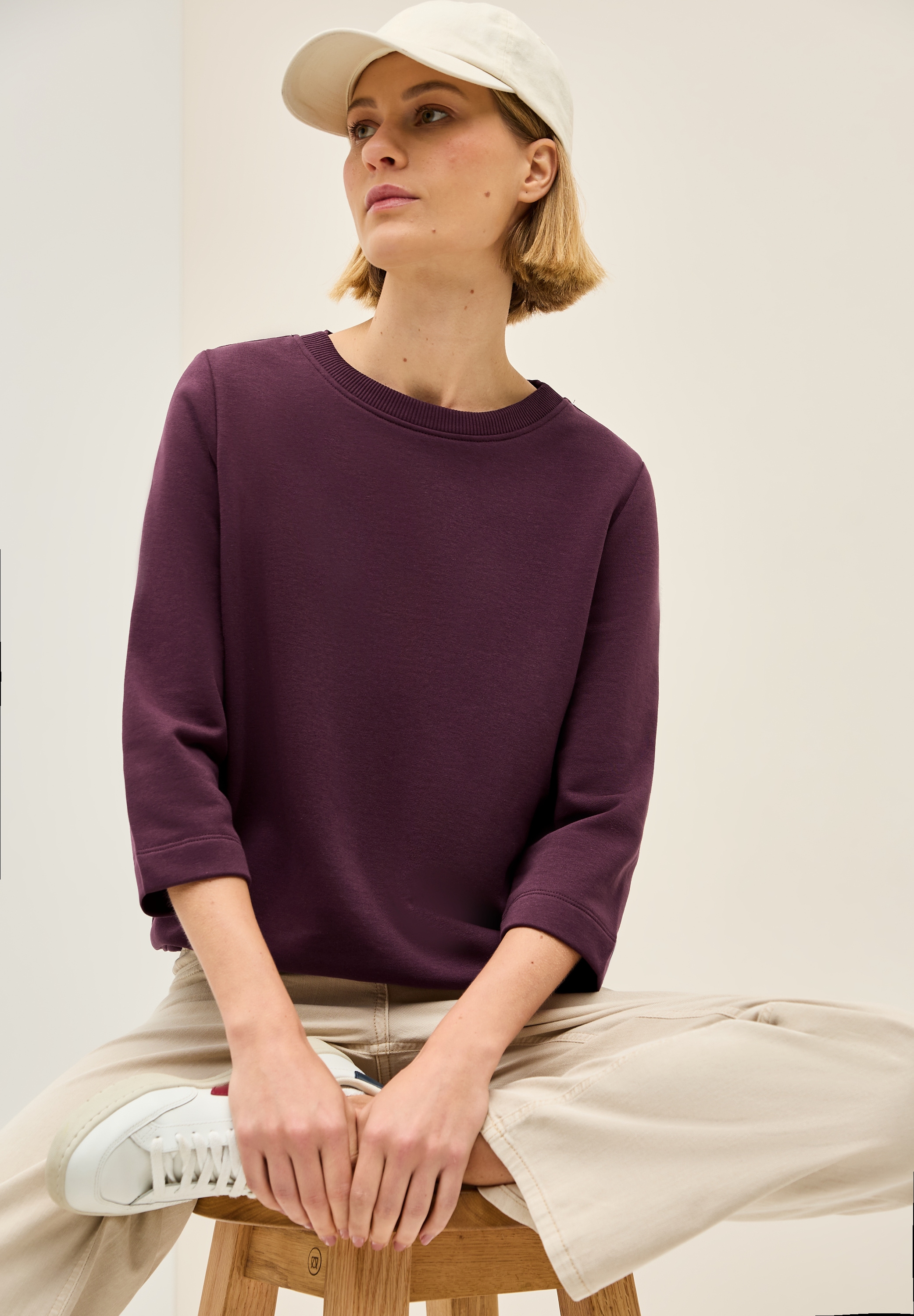 Cecil Sweatshirt, mit elastischem Saum mit Tunnelzug
