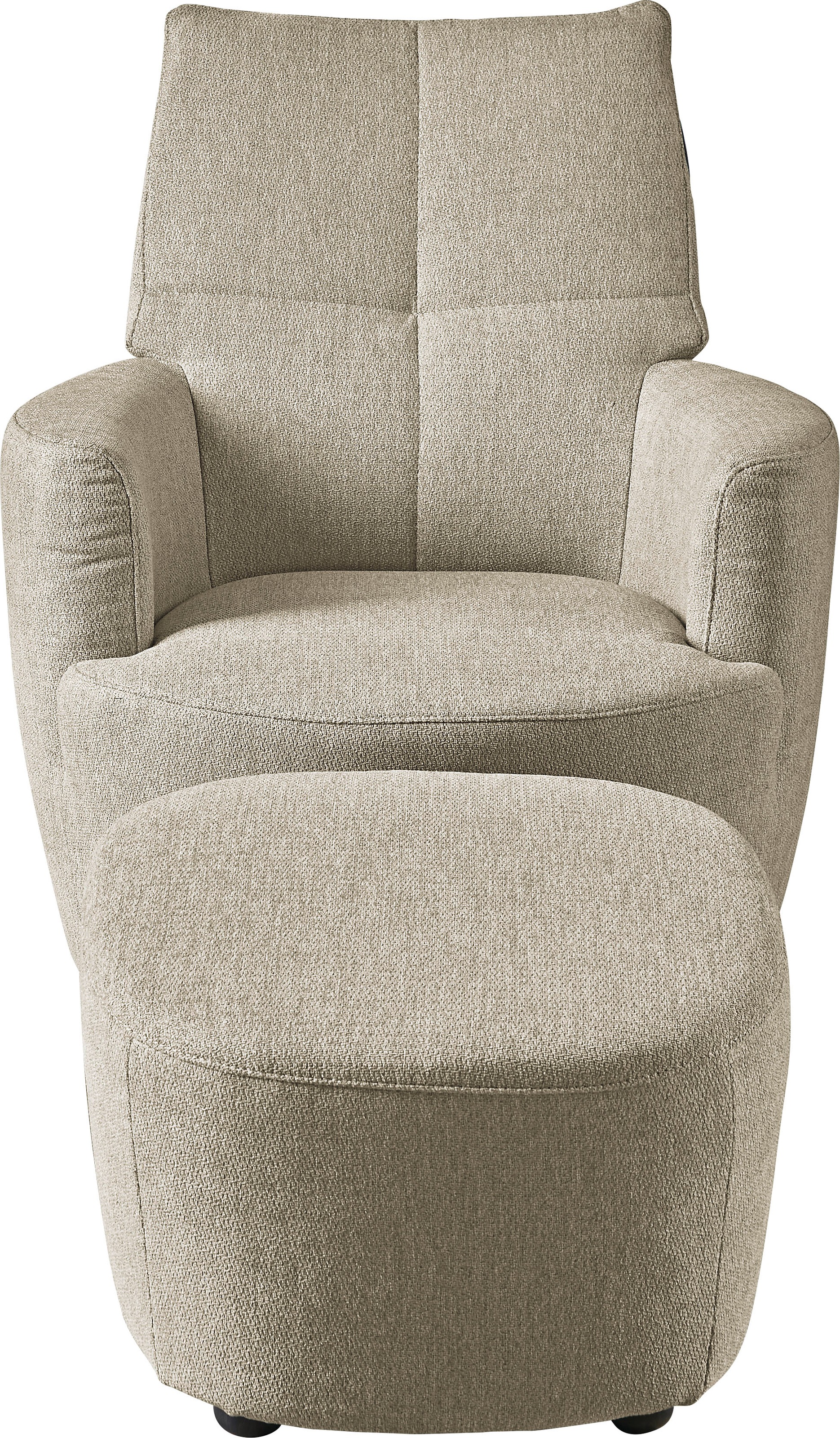 set one by Musterring Relaxsessel »SO 1450«, (Set), mit Dreh- und Wippfunktion, inklusive Hocker