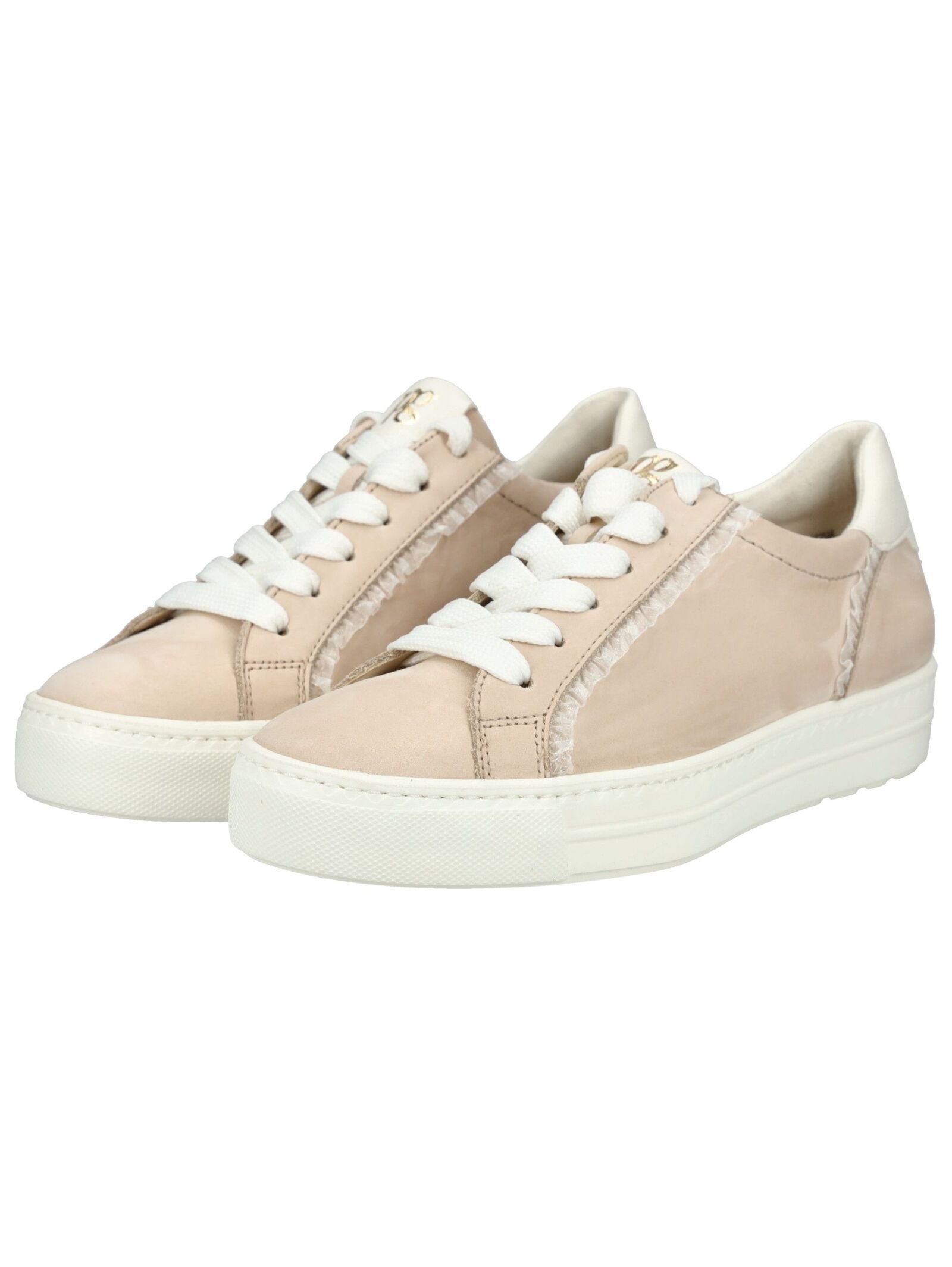 Plateausneaker PAUL GREEN "Paul Green Sneaker Nubukleder", Damen, Gr. 41, beige, Nubukleder, Schuhe Plateausneaker 3