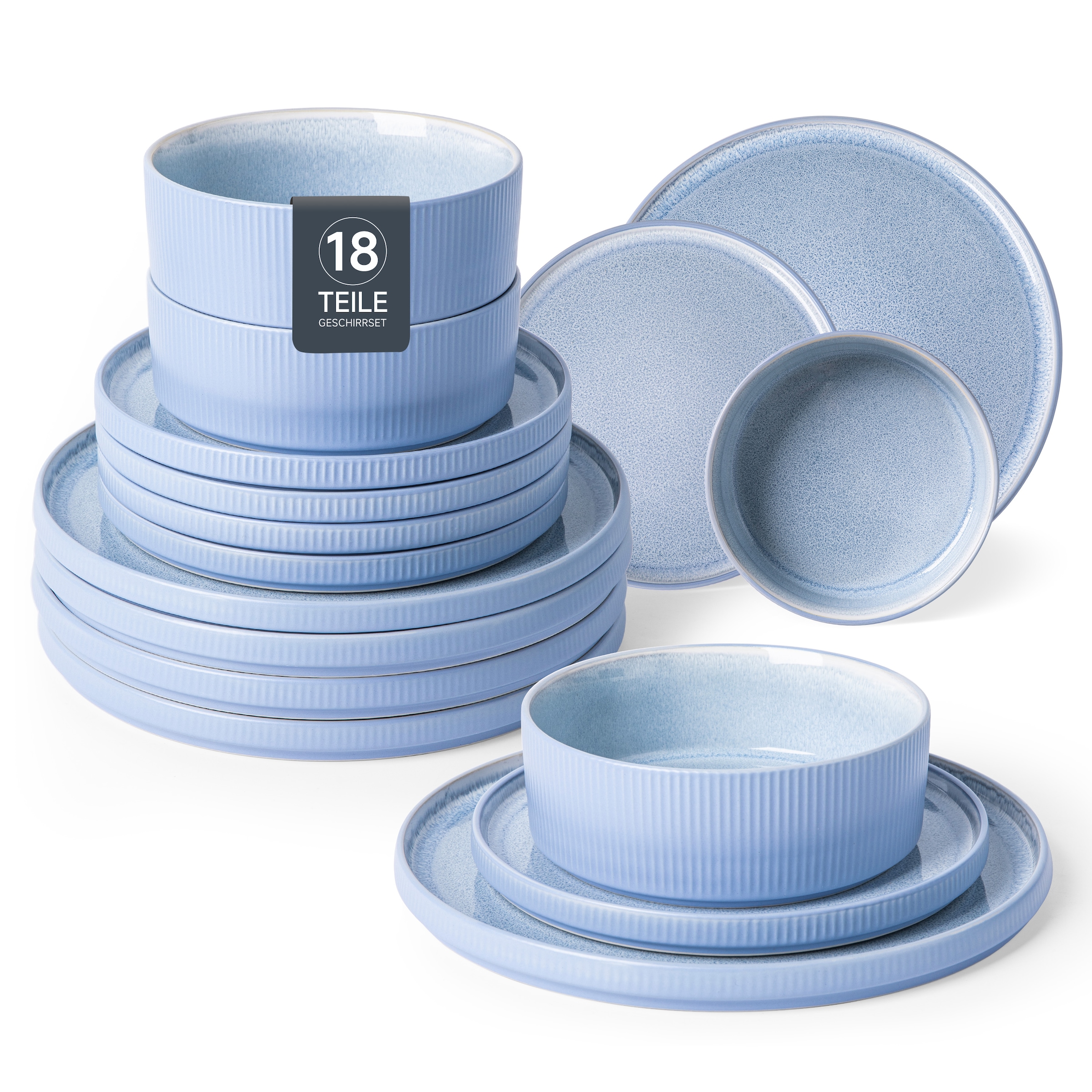 OTTO home Geschirr-Set "Ylvii, außen matt, innen reaktiv glasiert" spülmasc günstig online kaufen