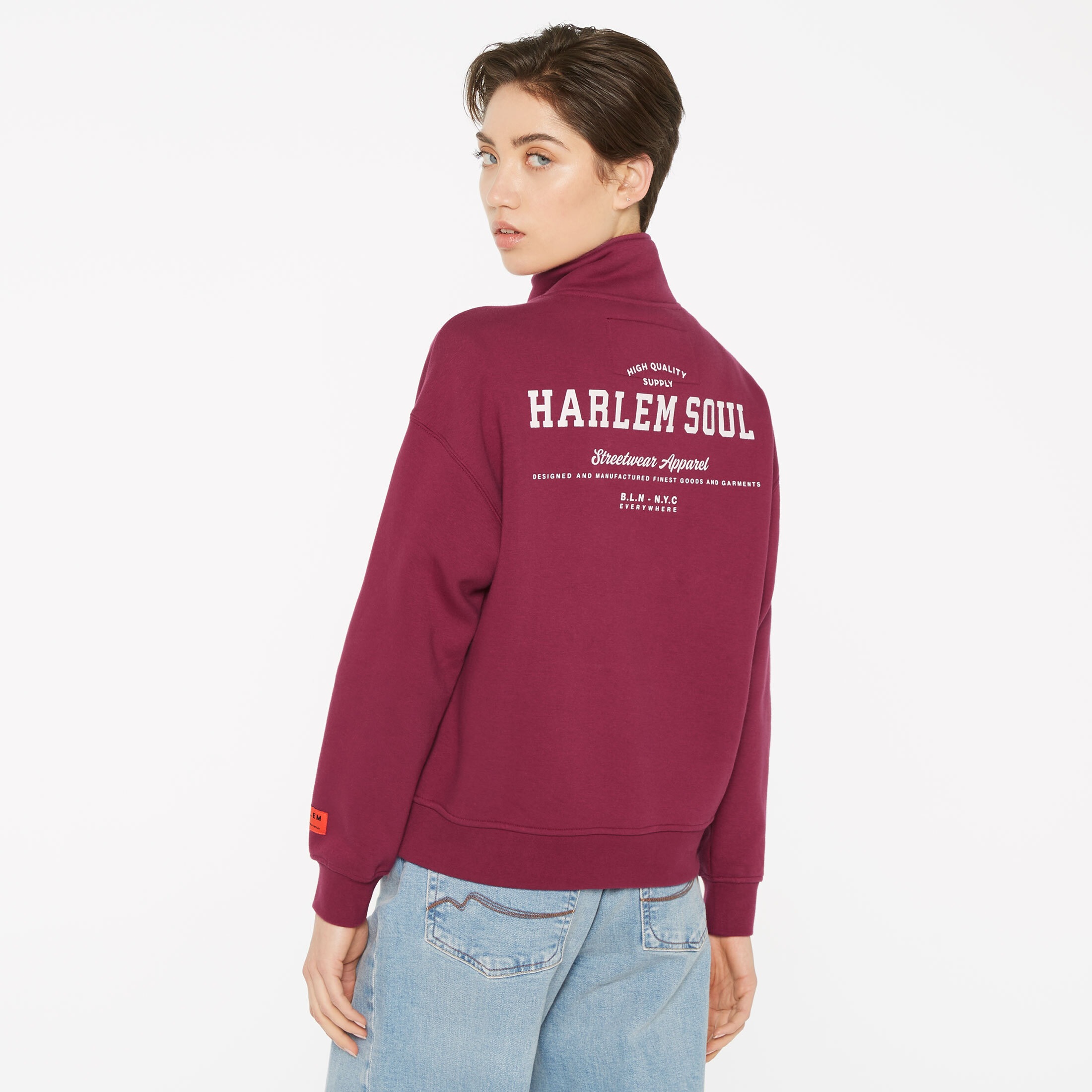 Harlem Soul Sweater, mit überschnittenen Schultern