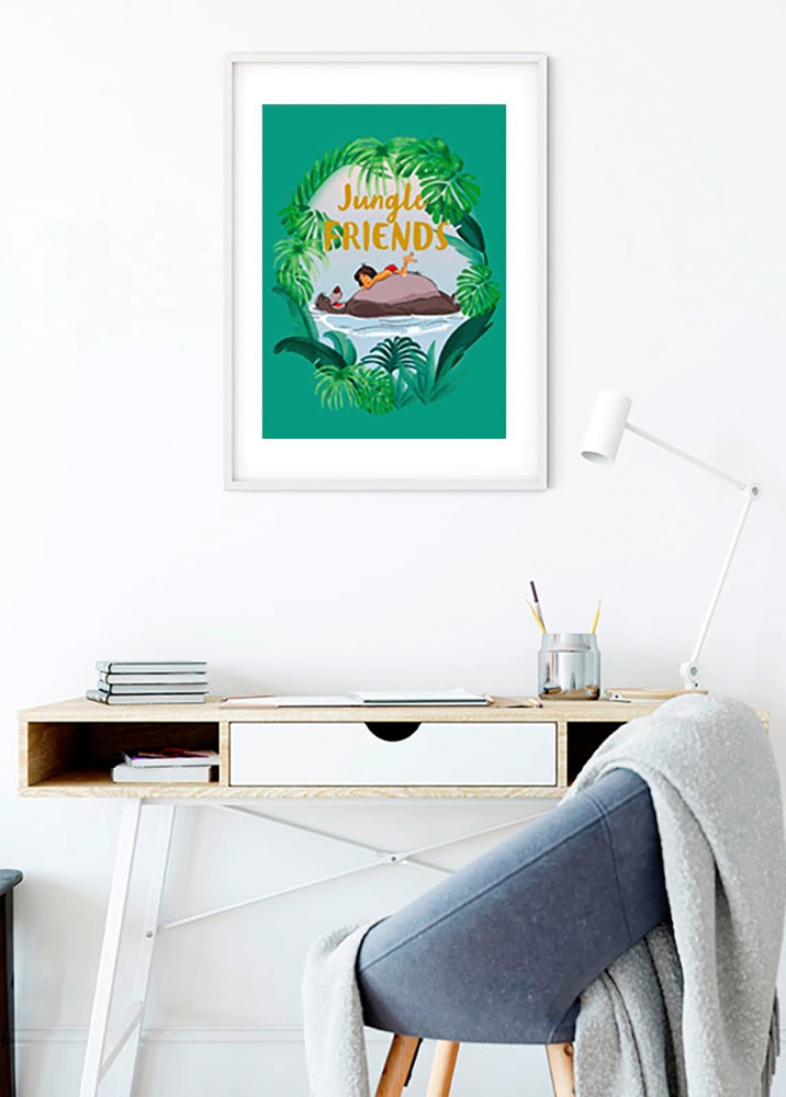 Komar Bild »Jungle Book Friends«, Disney, (1 St.), Wandbild zur Dekoration im Kinderzimmer - ohne Rahmen