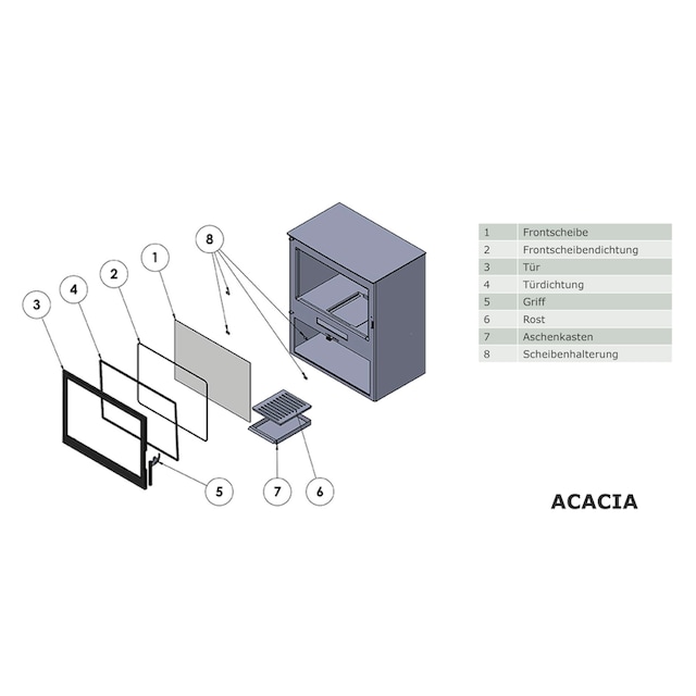 Panadero Kaminofen »Kaminofen Acacia Ecodesign 9,8 kW« online bestellen |  BAUR