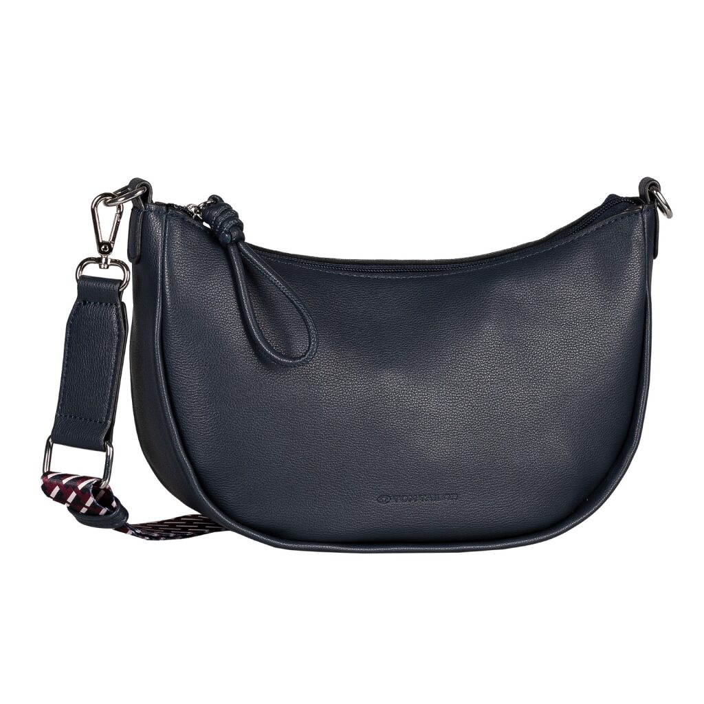 TOM TAILOR 1100000002199 "Tatiana" Damen Umhängetasche mit fein gewebtem, dreifarbigem Gurtband