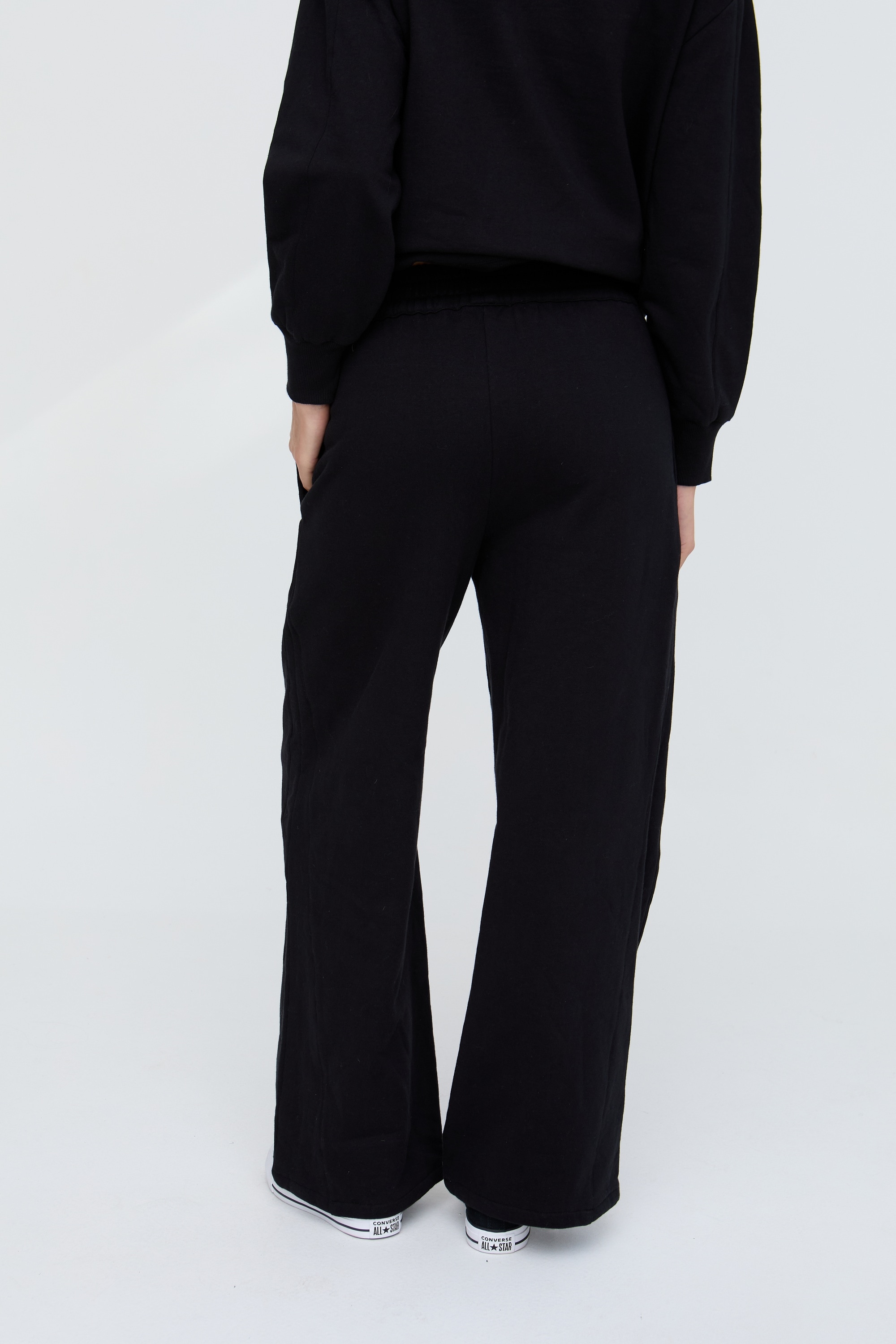 RAFFYA Jerseyhose »Marmalade Embroidered Wide Leg Trouser Damen«