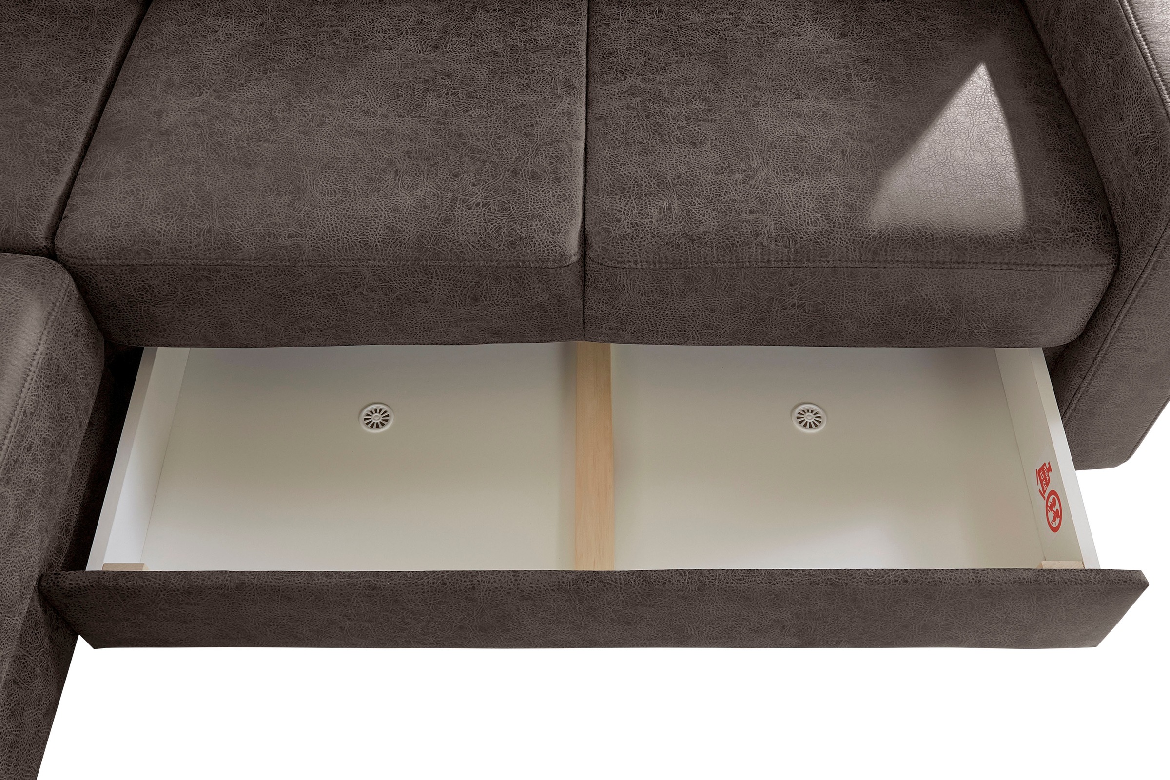 sit&more Ecksofa »Bologna L-Form«, Kopfteilverstellung, wahlweise mit Bettfunktion und Schubkasten