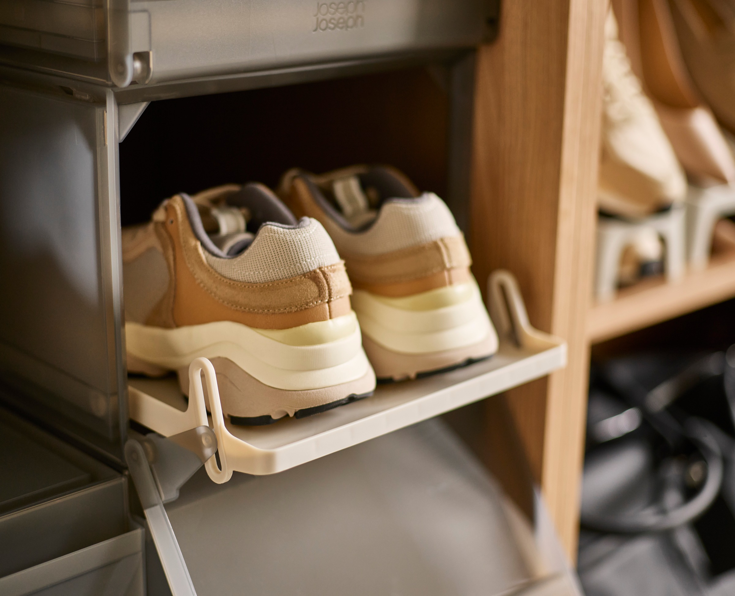 Joseph Joseph Schuhbox »ShoeCase Premium-Schuhaufbewahrungsbox (6er-Pack)« ausziehbare Schuhablage