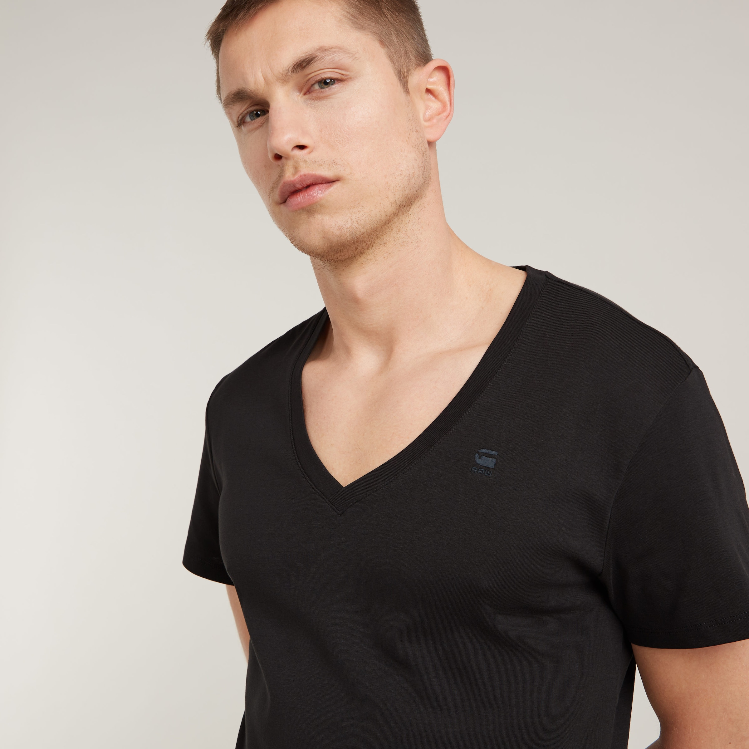 G-STAR V-Shirt, (Packung, 2 tlg.), im Zweierpack