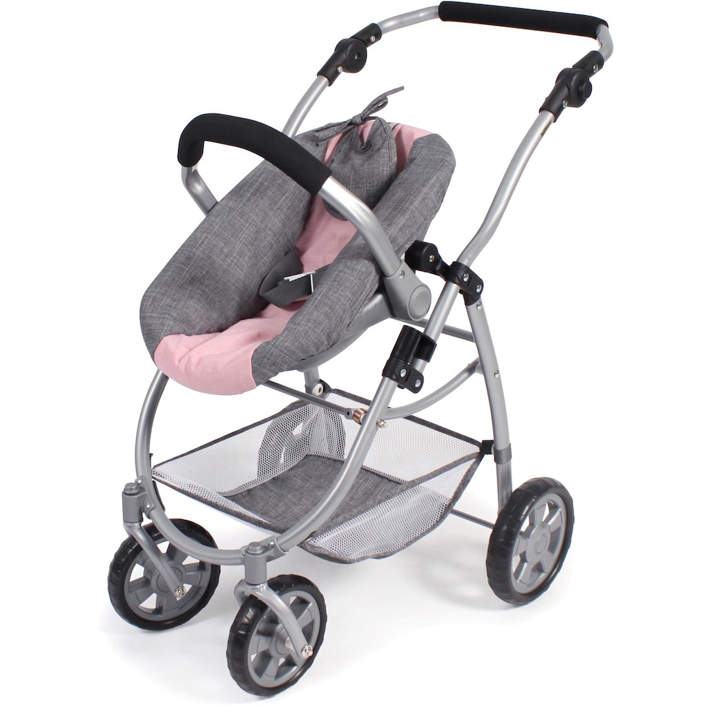 CHIC2000 Kombi-Puppenwagen »Emotion All In 3in1, Grau-Rosa«