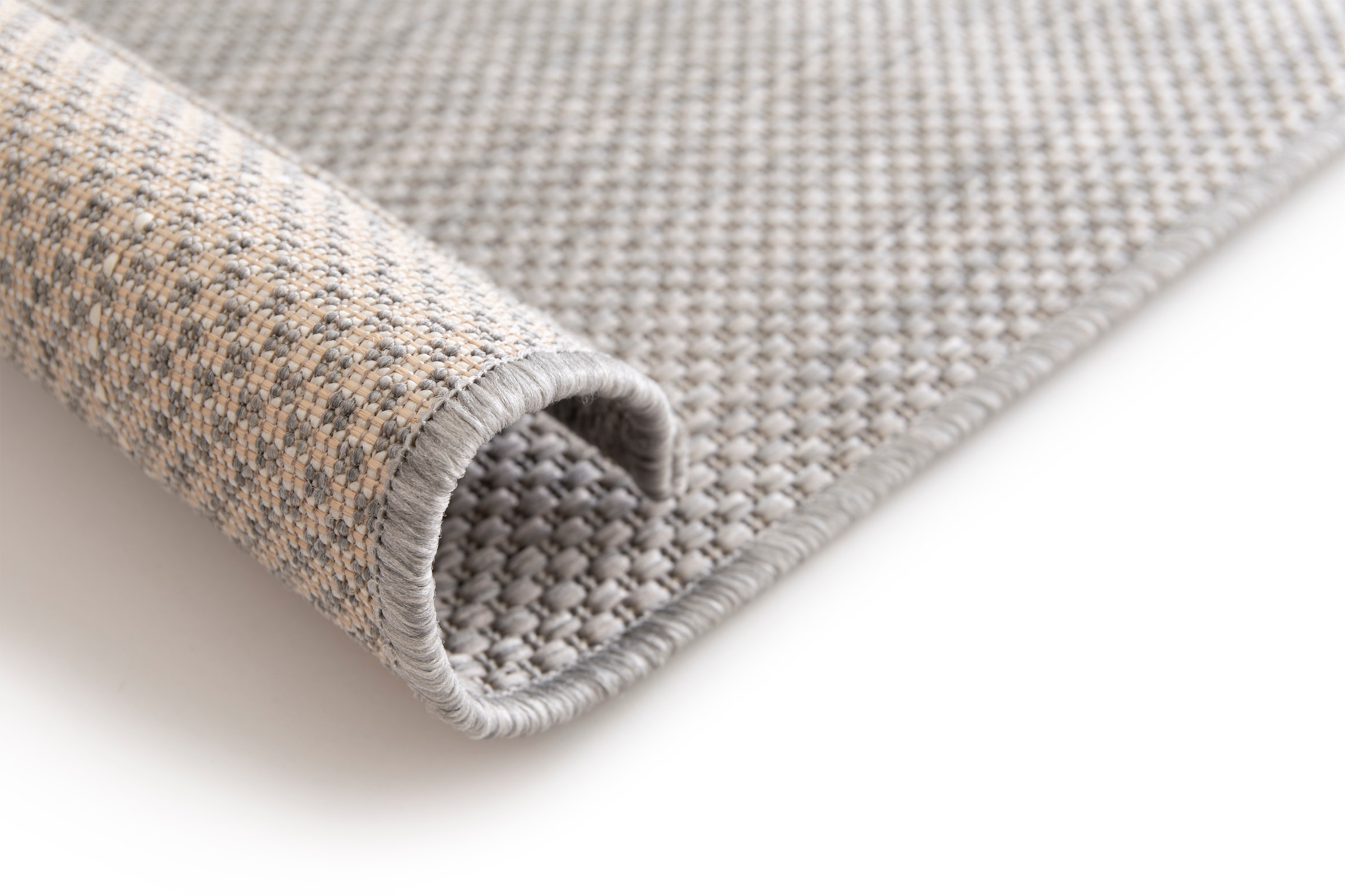 Primaflor-Ideen in Textil Teppich »Outdoorteppich ELDORADO Granito«, rechteckig, 4 mm Höhe, Flachgewebe, meliert, In- und Outdoor geeignet, wasserfest