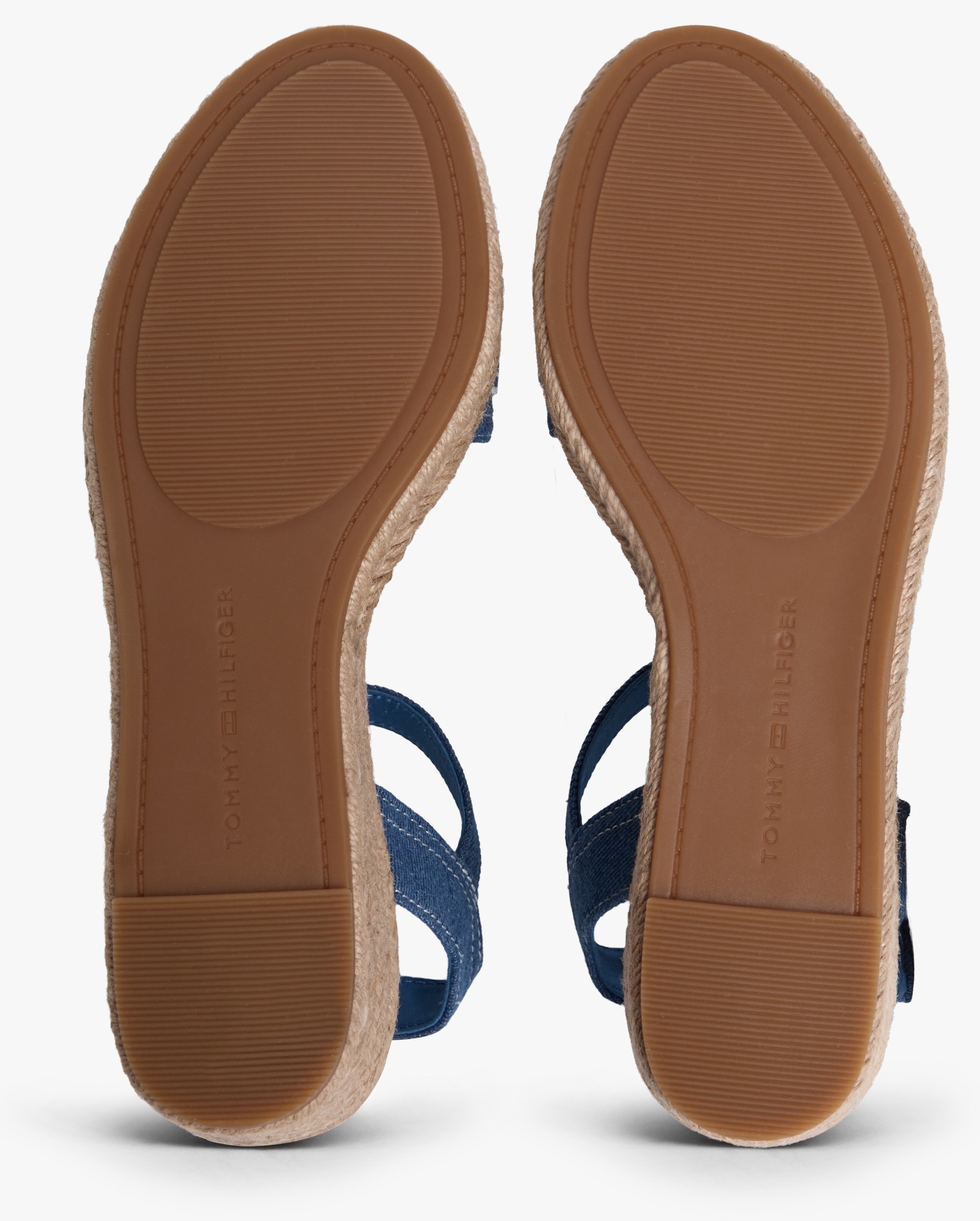 Tommy Hilfiger Keilsandalette »MID WEDGE ESPAD WEBBING«  Sommerschuh, Riemchensandale mit Kontrastbesatz